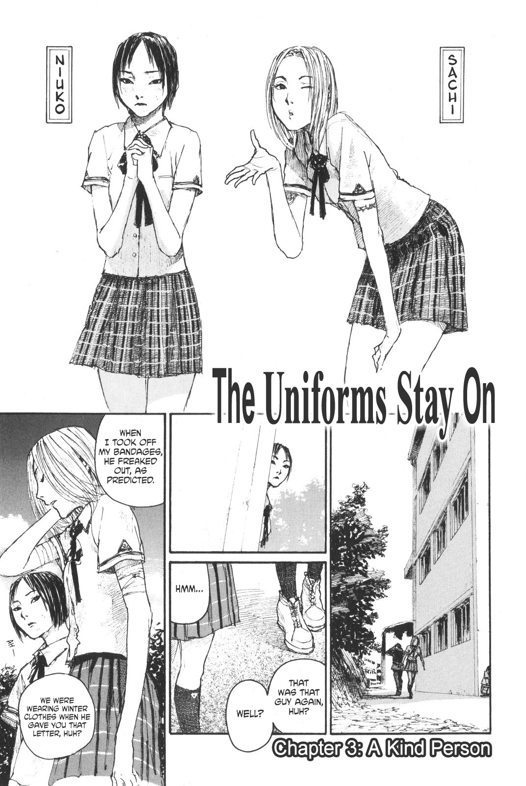 Sister Generator ~Hiroaki Samura Short Stories~ - Vol.1 Chapter 4: The Uniforms Stay On Chapter 3: A Kind Person