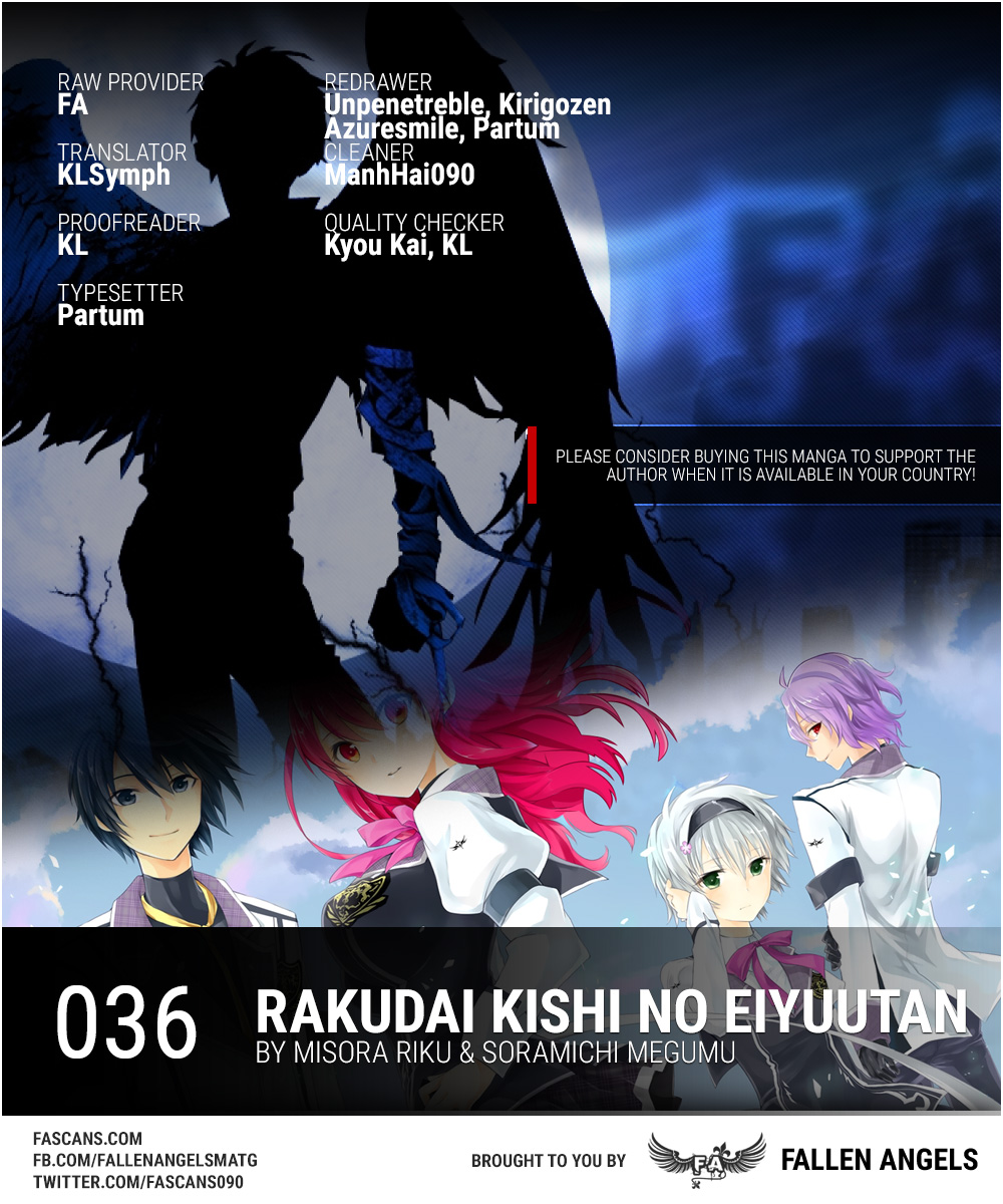 Rakudai Kishi No Eiyuutan - Chapter 36