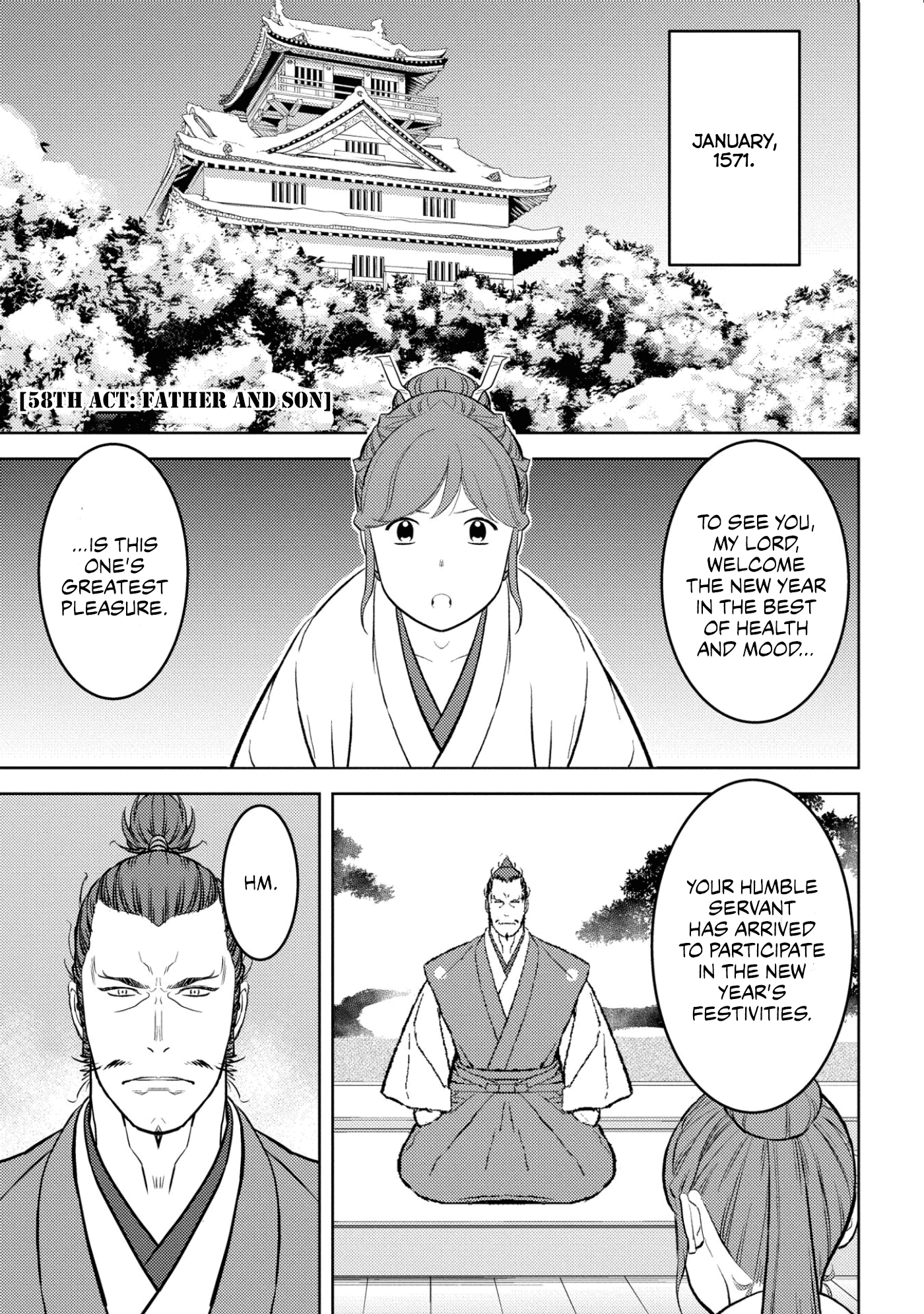 Sengoku Komachi Kurou Tan! - Chapter 58: Father And Son