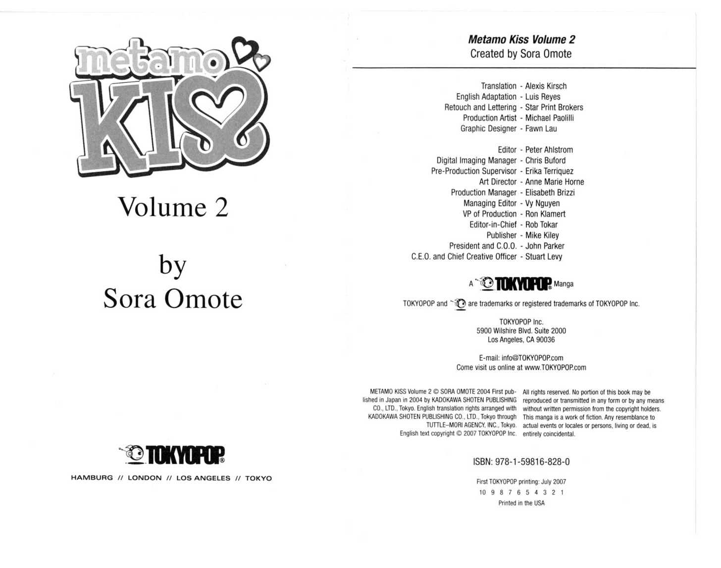 Metamo Kiss - Vol.2 Chapter 0