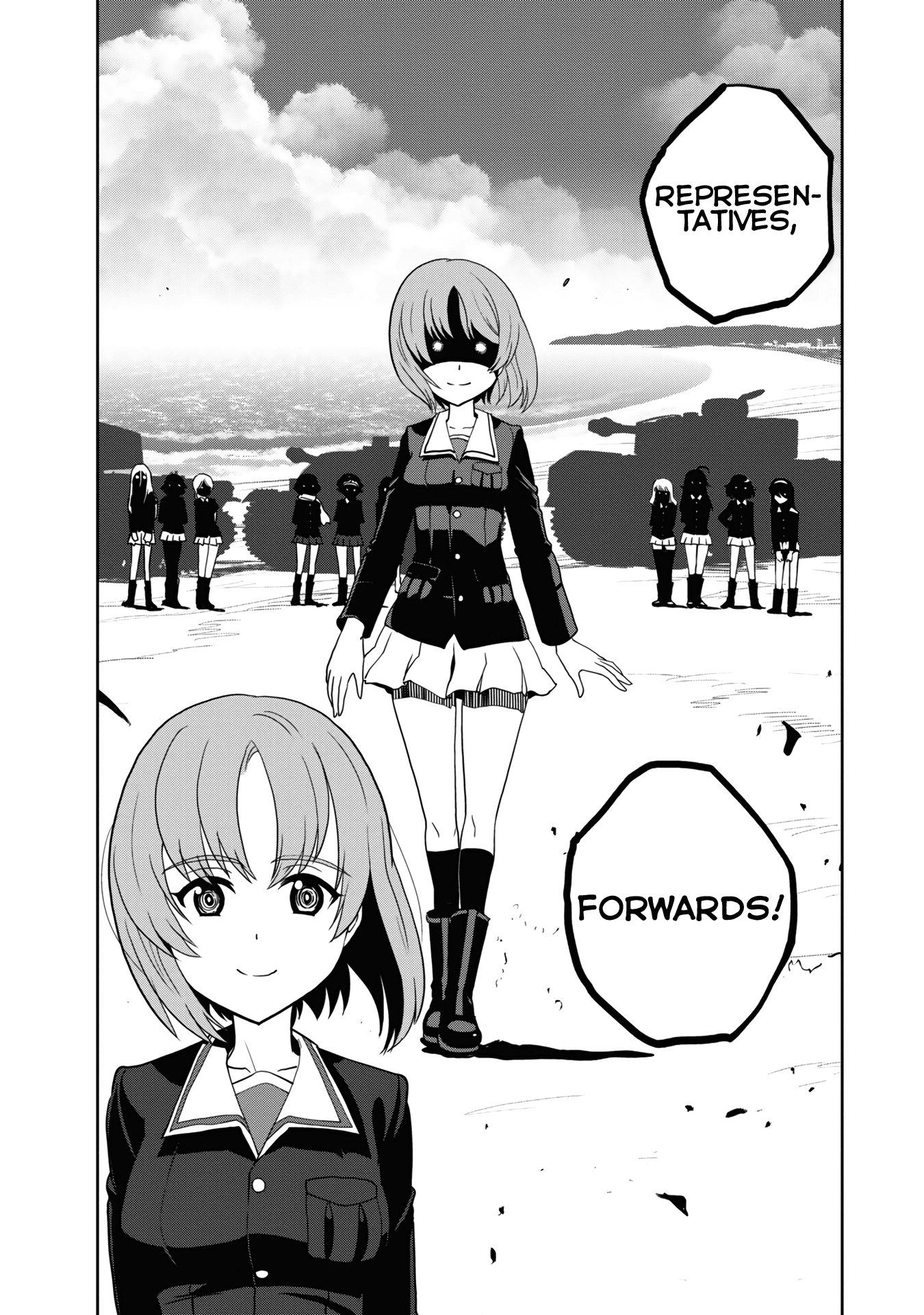 Girls & Panzer - Ribbon No Musha - Vol.15 Chapter 58: The Showdown With Nishizumi Miho (Part 2)