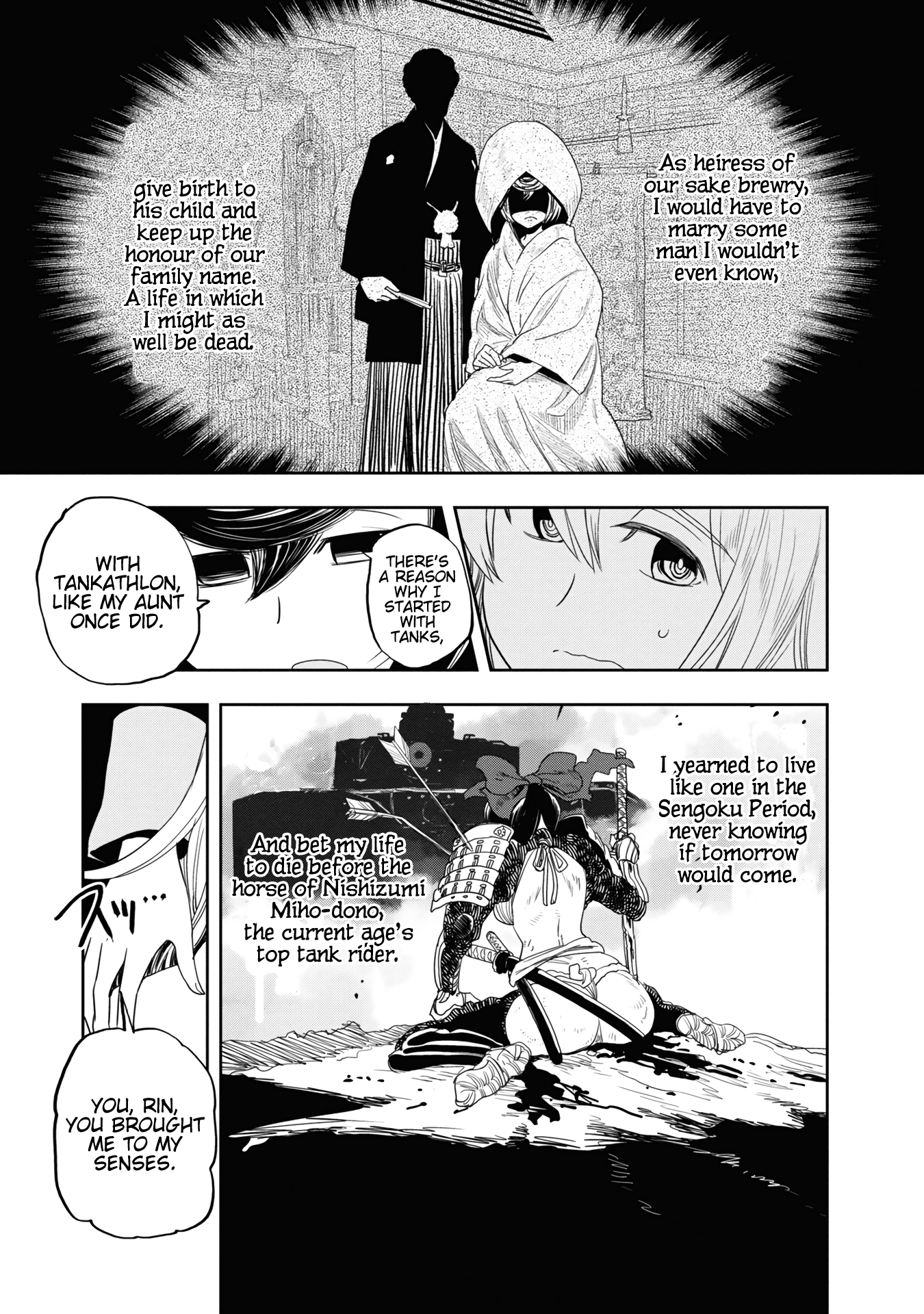 Girls & Panzer - Ribbon No Musha - Vol.15 Chapter 58: The Showdown With Nishizumi Miho (Part 2)