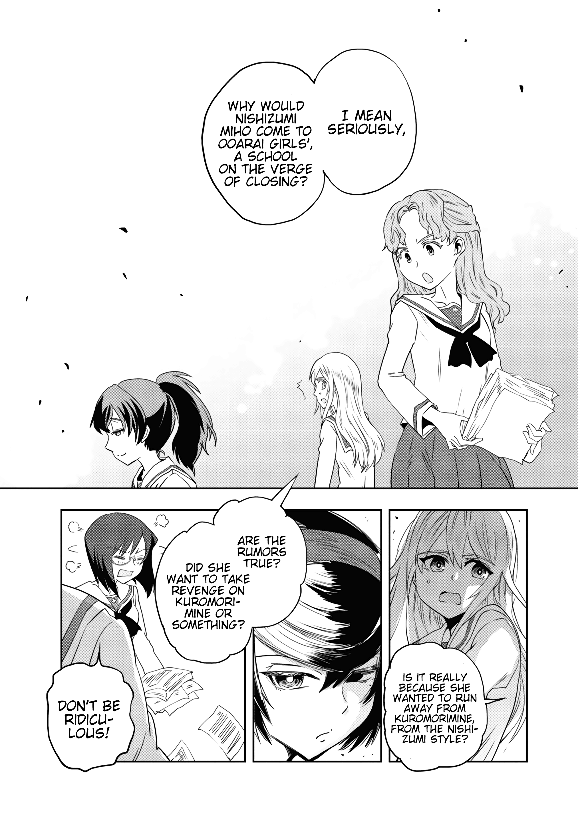 Girls & Panzer - Ribbon No Musha - Vol.14 Chapter 54: Infiltrating The Ooarai Girls' Academy Ship (Part 2)