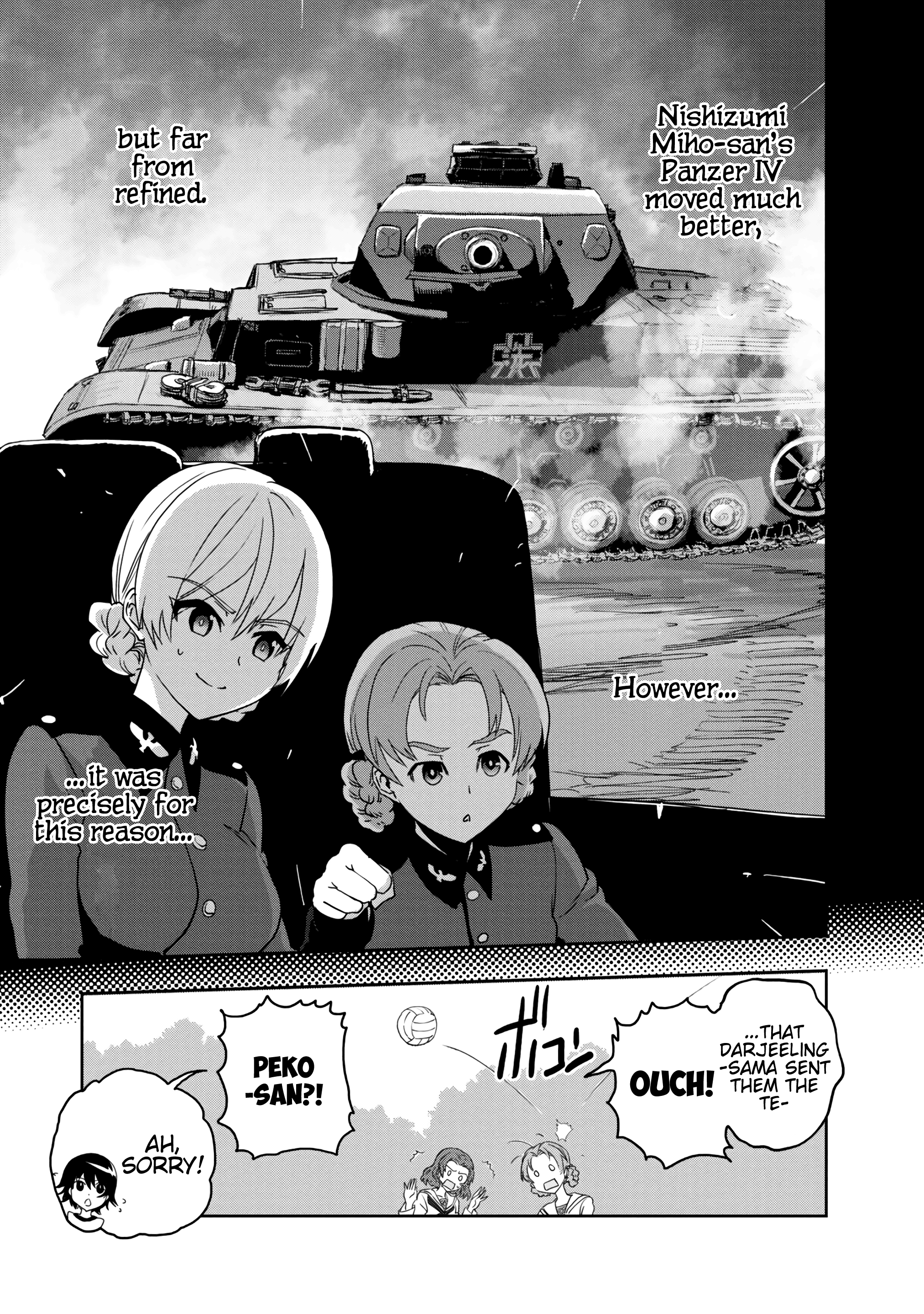 Girls & Panzer - Ribbon No Musha - Vol.14 Chapter 54: Infiltrating The Ooarai Girls' Academy Ship (Part 2)