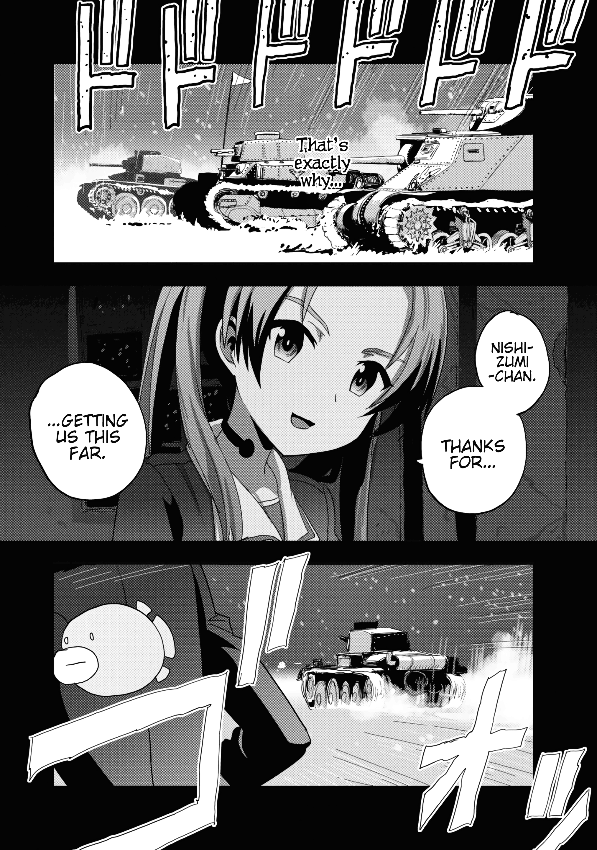 Girls & Panzer - Ribbon No Musha - Vol.14 Chapter 54: Infiltrating The Ooarai Girls' Academy Ship (Part 2)