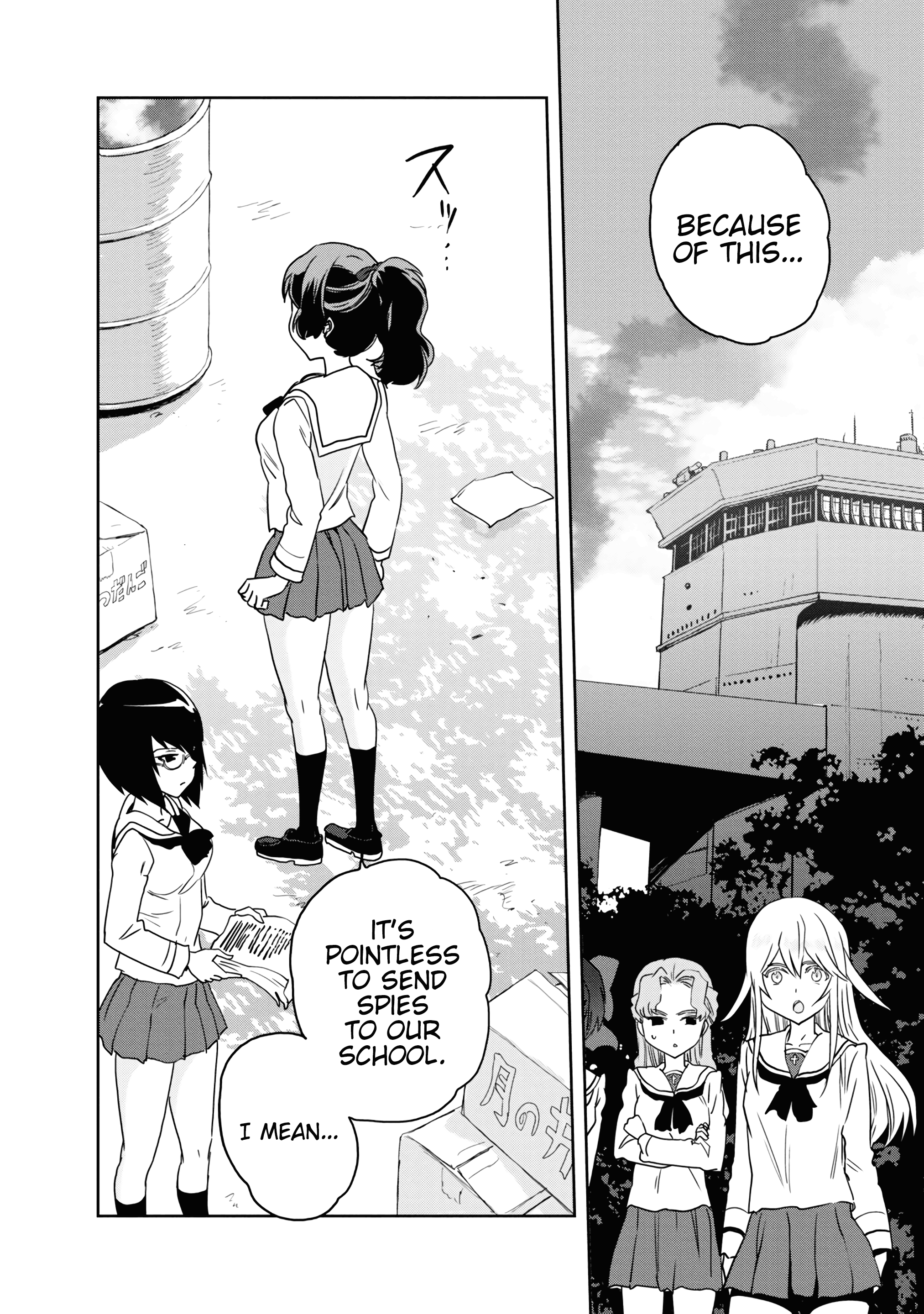 Girls & Panzer - Ribbon No Musha - Vol.14 Chapter 54: Infiltrating The Ooarai Girls' Academy Ship (Part 2)