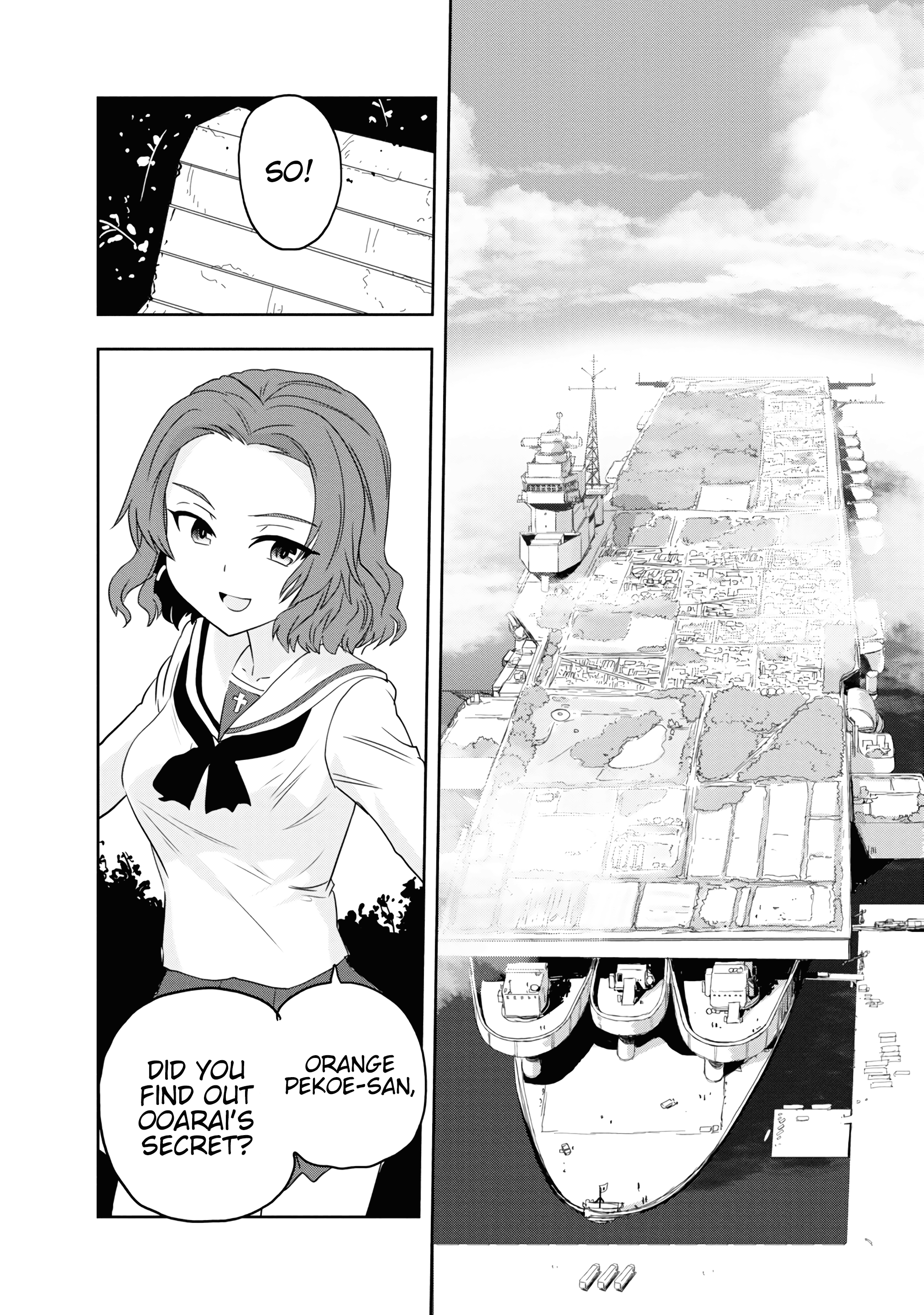 Girls & Panzer - Ribbon No Musha - Vol.14 Chapter 54: Infiltrating The Ooarai Girls' Academy Ship (Part 2)