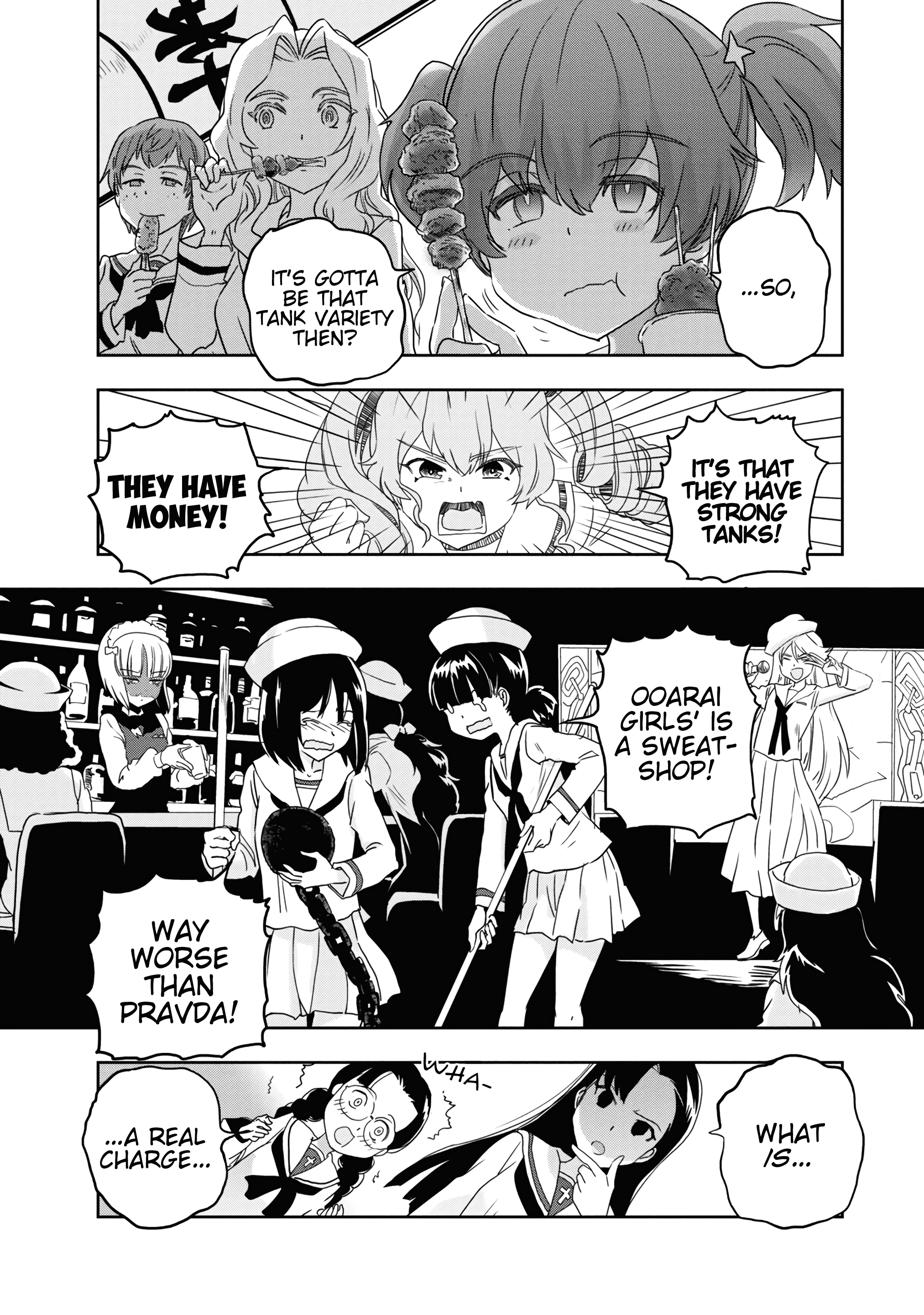 Girls & Panzer - Ribbon No Musha - Vol.14 Chapter 54: Infiltrating The Ooarai Girls' Academy Ship (Part 2)