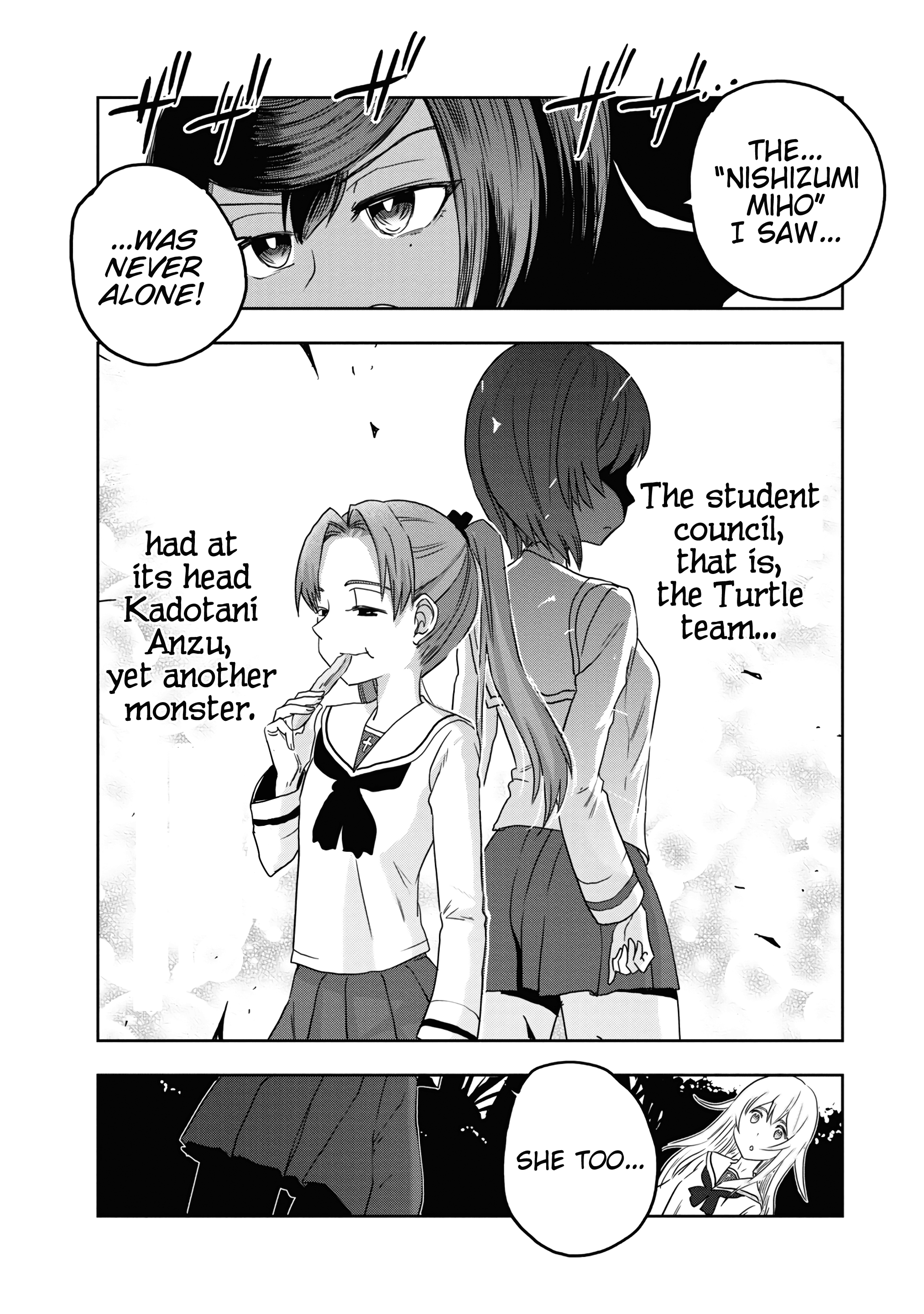 Girls & Panzer - Ribbon No Musha - Vol.14 Chapter 54: Infiltrating The Ooarai Girls' Academy Ship (Part 2)