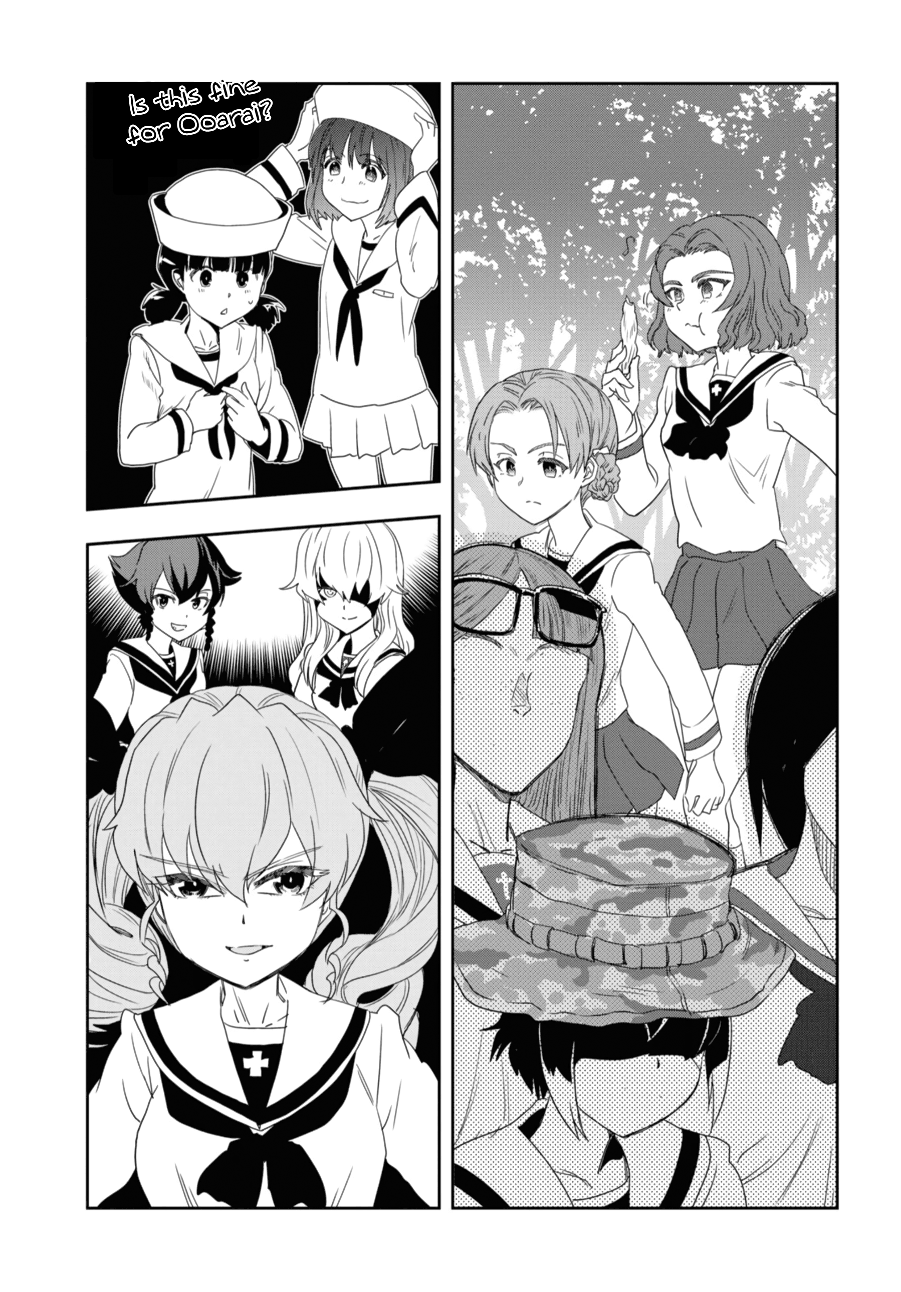 Girls & Panzer - Ribbon No Musha - Vol.13 Chapter 53: Infiltrating The Ooarai Girls' Academy Ship (Part 1)