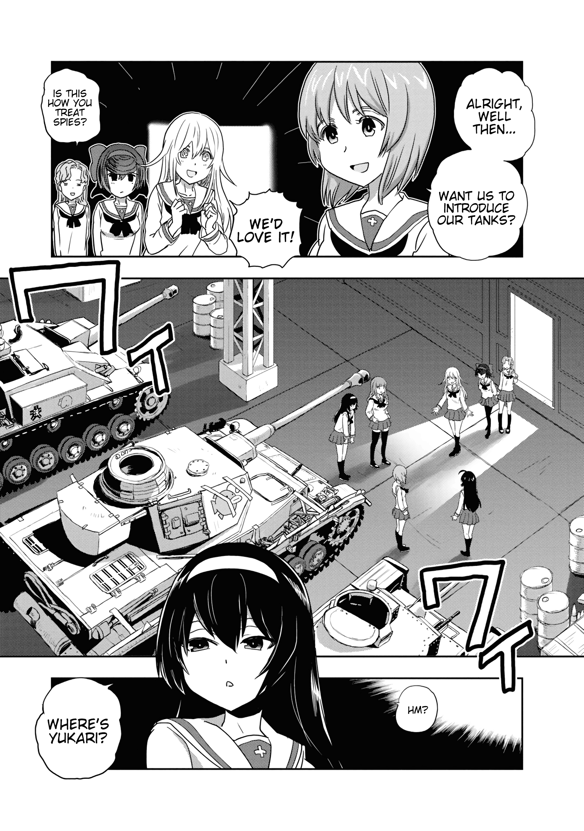 Girls & Panzer - Ribbon No Musha - Vol.14 Chapter 55: Infiltrating The Ooarai Girls' Academy Ship (Part 3)