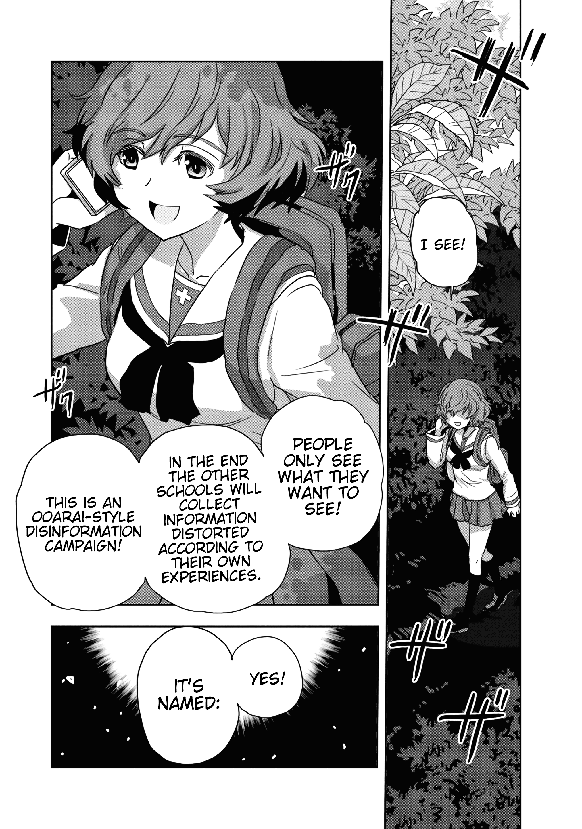 Girls & Panzer - Ribbon No Musha - Vol.14 Chapter 55: Infiltrating The Ooarai Girls' Academy Ship (Part 3)