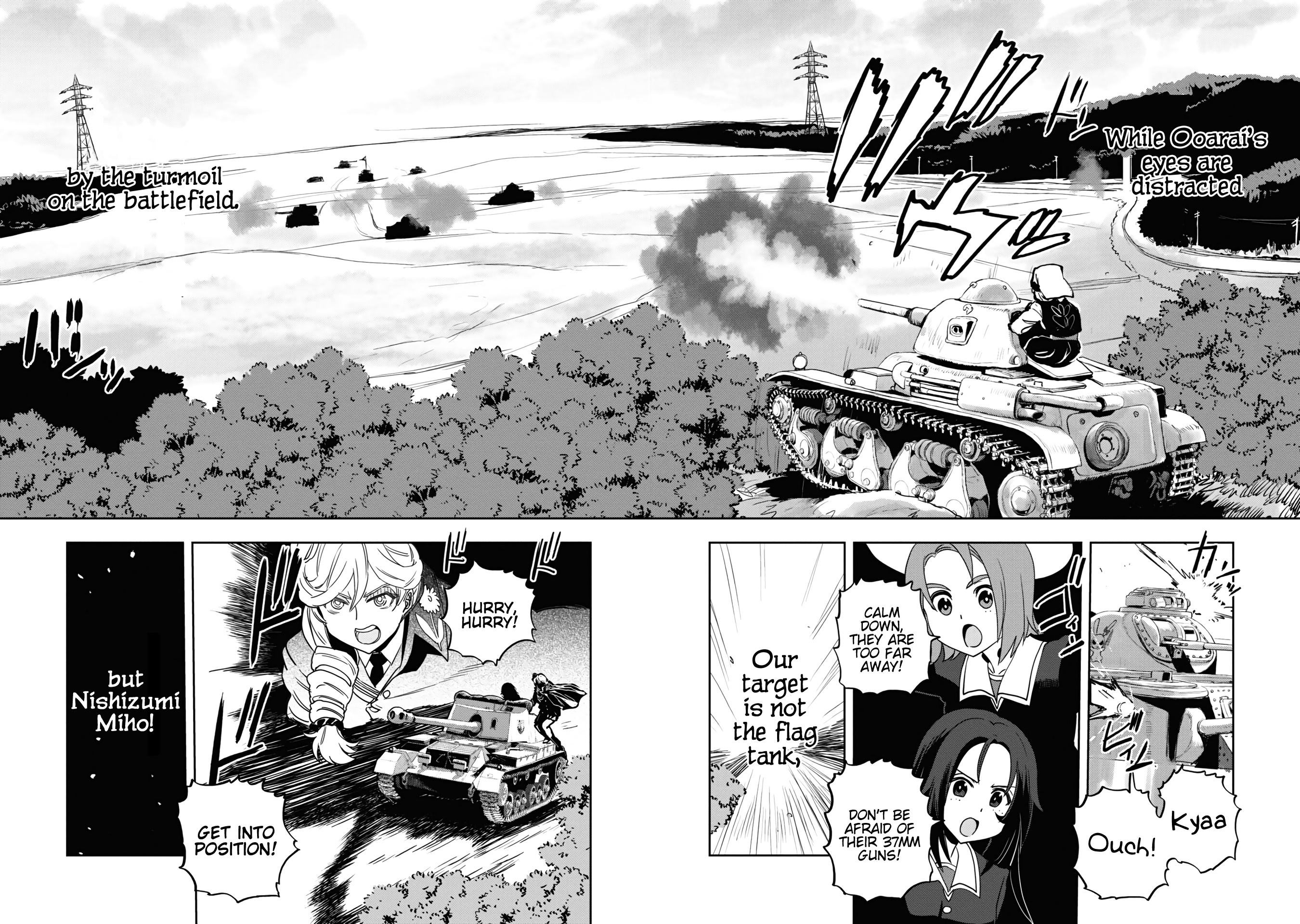 Girls & Panzer - Ribbon No Musha - Vol.15 Chapter 59: The Showdown With Nishizumi Miho (Part 3)