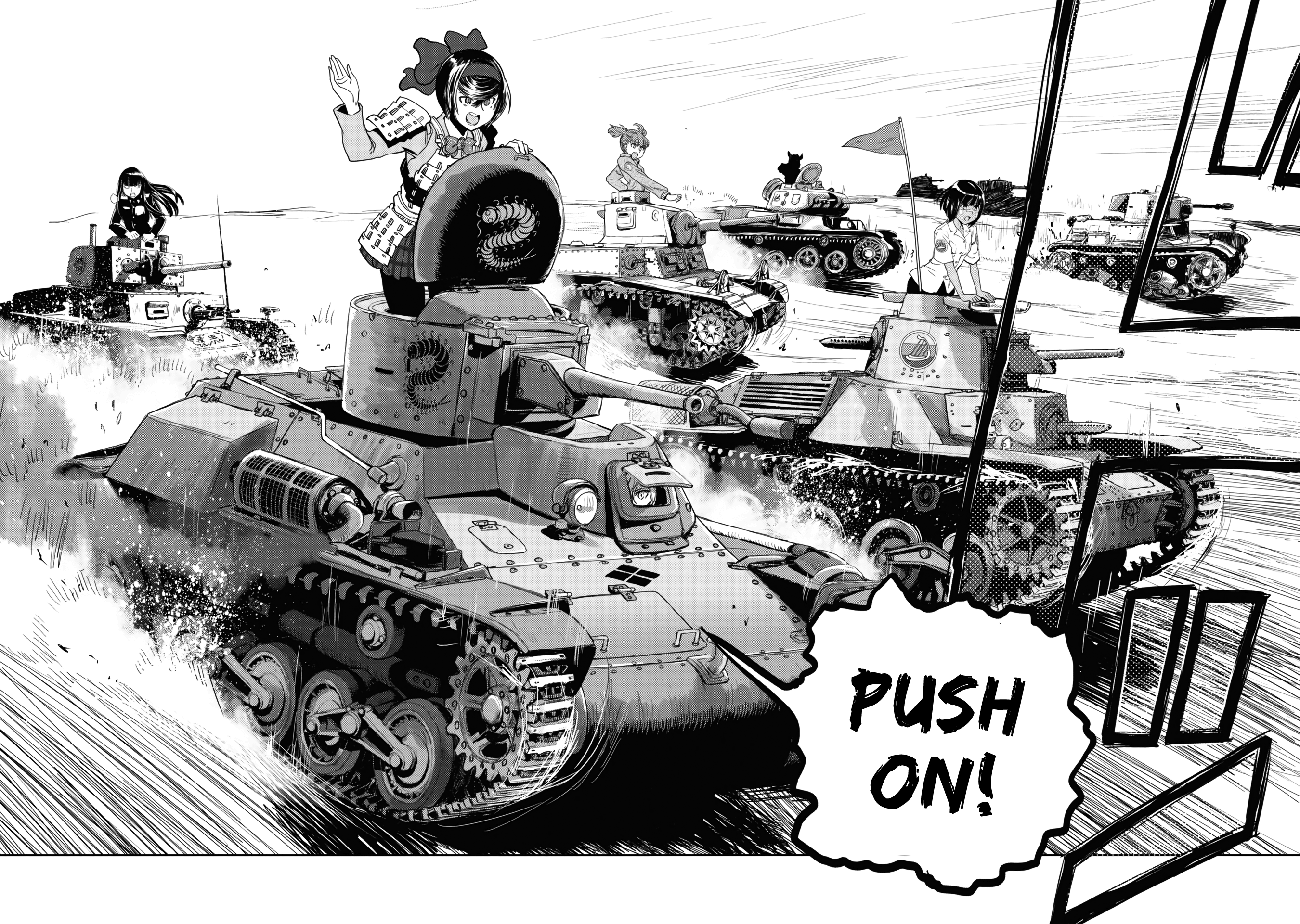 Girls & Panzer - Ribbon No Musha - Vol.15 Chapter 57: The Showdown With Nishizumi Miho (Part 1)