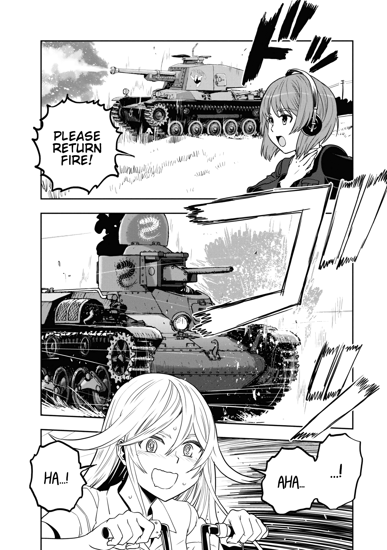 Girls & Panzer - Ribbon No Musha - Vol.15 Chapter 57: The Showdown With Nishizumi Miho (Part 1)