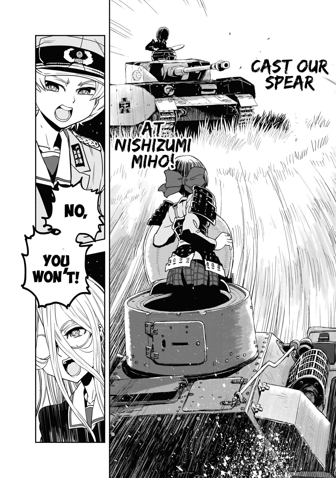 Girls & Panzer - Ribbon No Musha - Vol.15 Chapter 57: The Showdown With Nishizumi Miho (Part 1)