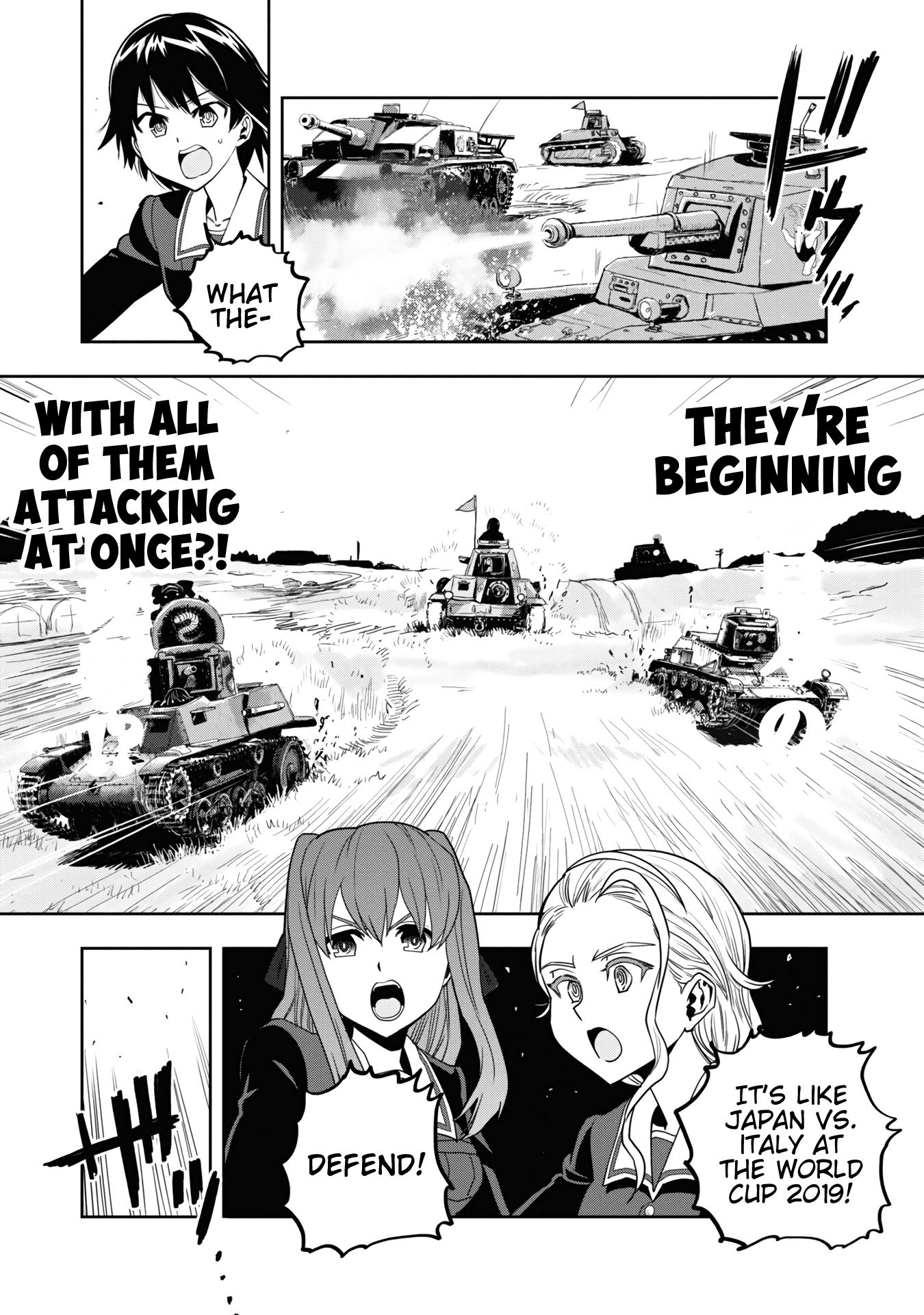 Girls & Panzer - Ribbon No Musha - Vol.15 Chapter 57: The Showdown With Nishizumi Miho (Part 1)