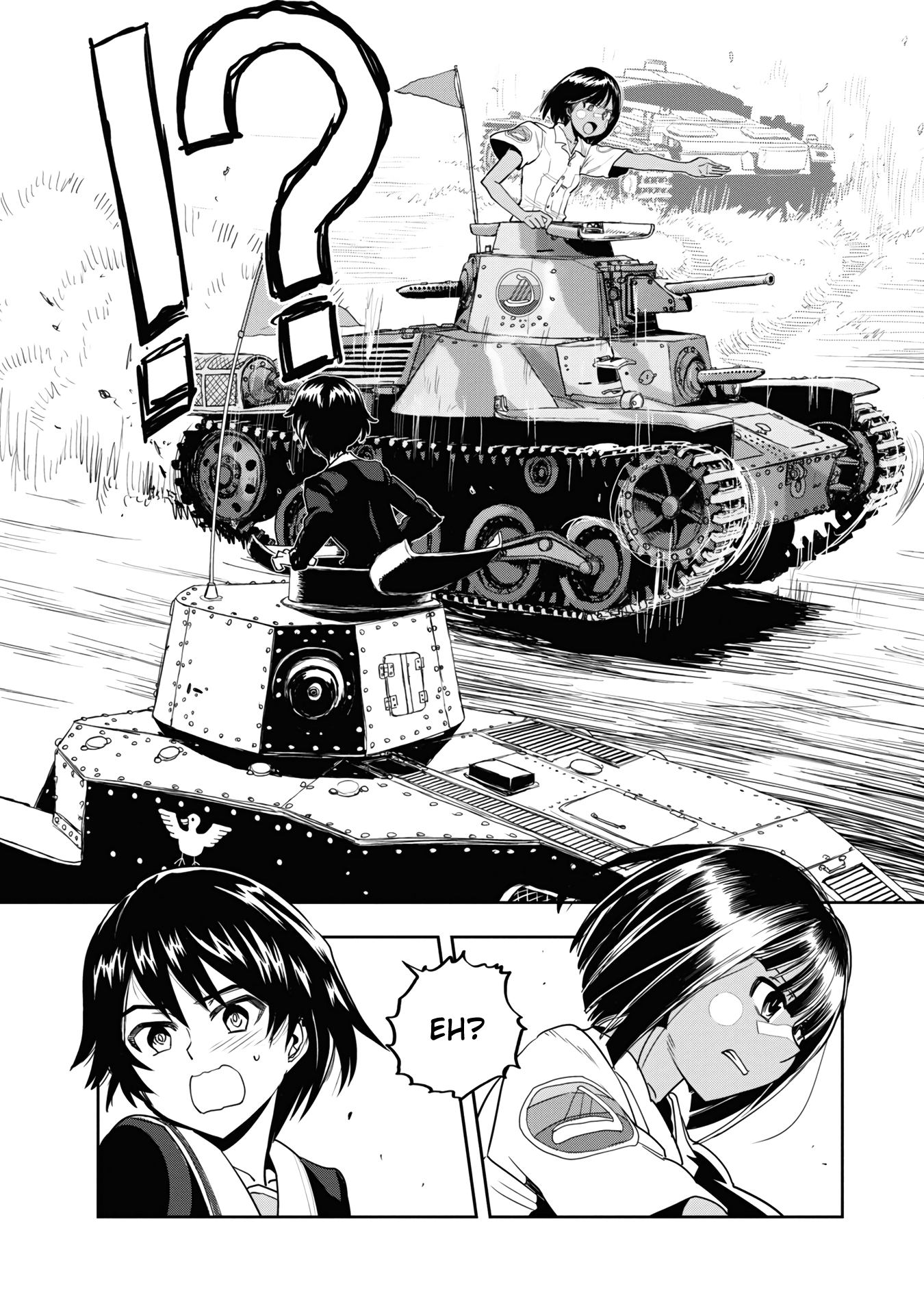 Girls & Panzer - Ribbon No Musha - Vol.15 Chapter 57: The Showdown With Nishizumi Miho (Part 1)