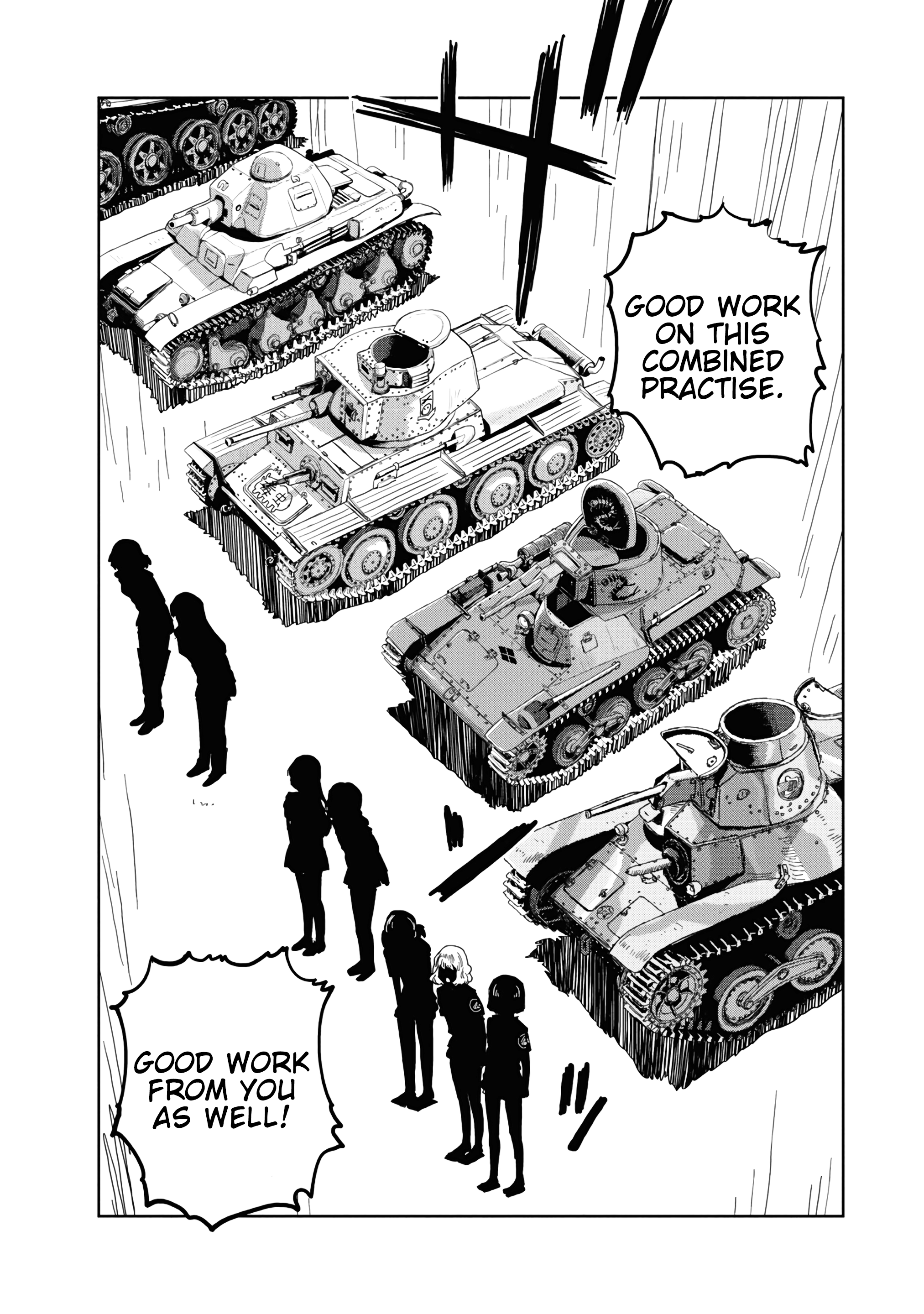 Girls & Panzer - Ribbon No Musha - Vol.14 Chapter 56: We Will Not Win With These Tanks