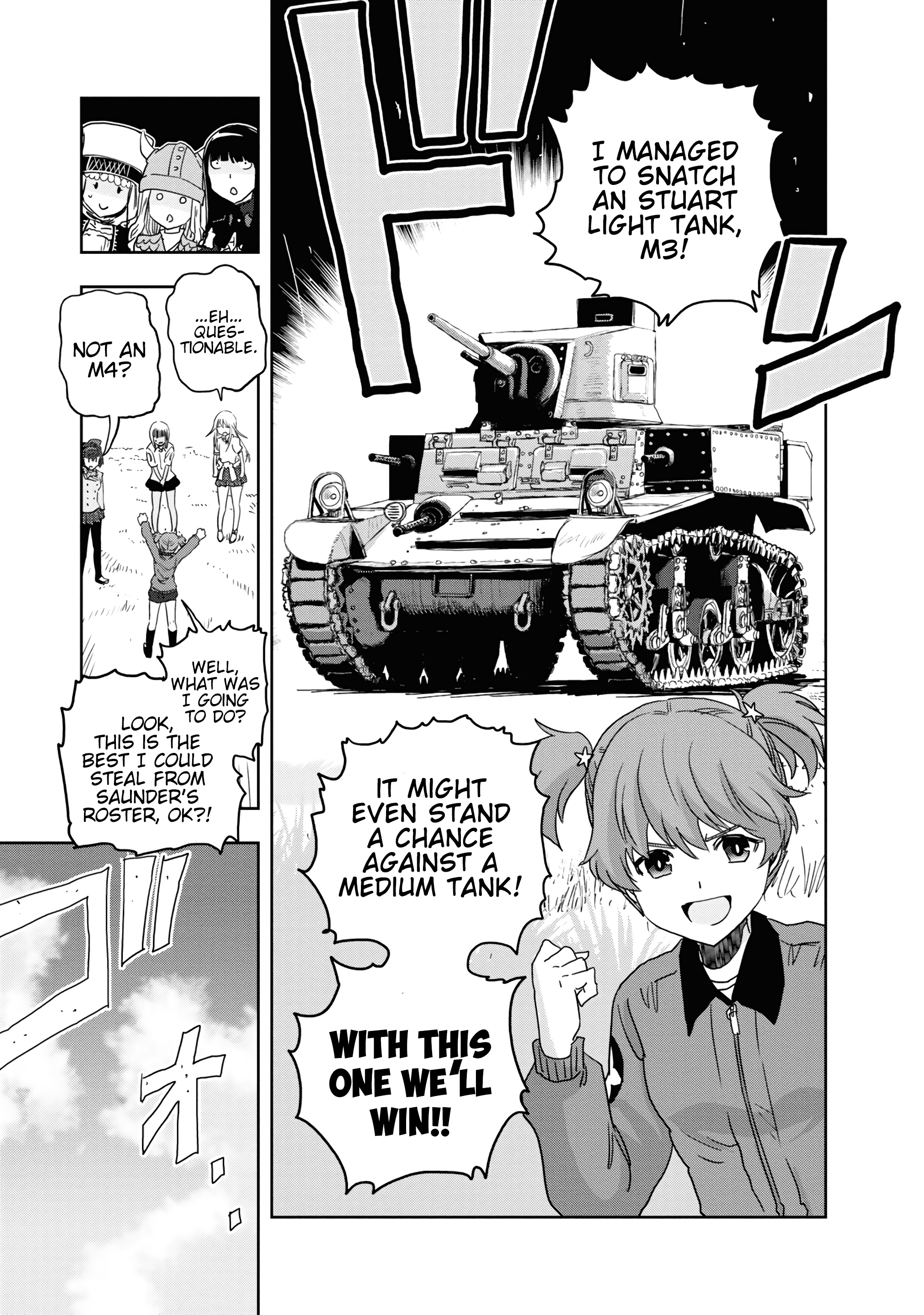 Girls & Panzer - Ribbon No Musha - Vol.14 Chapter 56: We Will Not Win With These Tanks