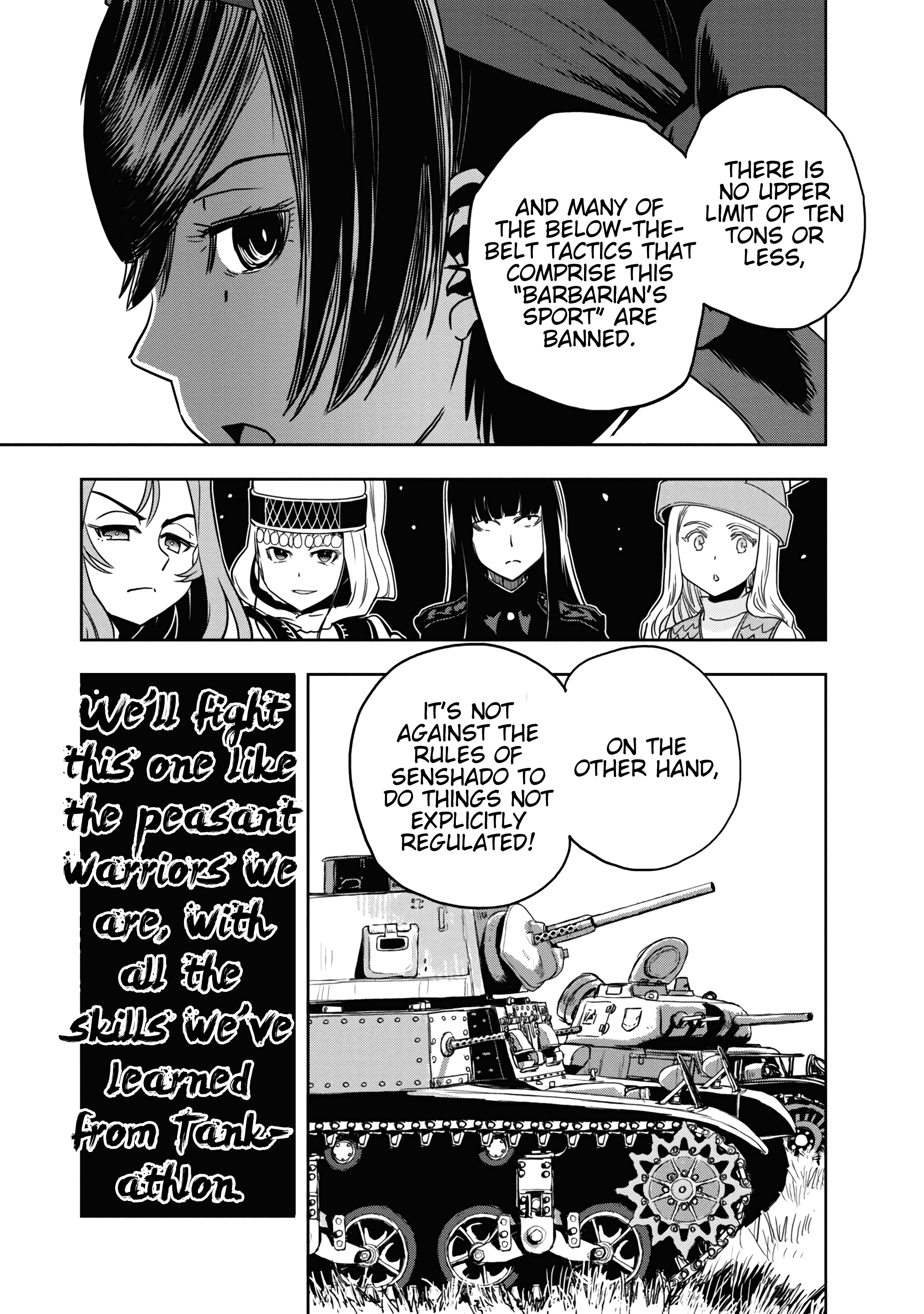 Girls & Panzer - Ribbon No Musha - Vol.14 Chapter 56: We Will Not Win With These Tanks