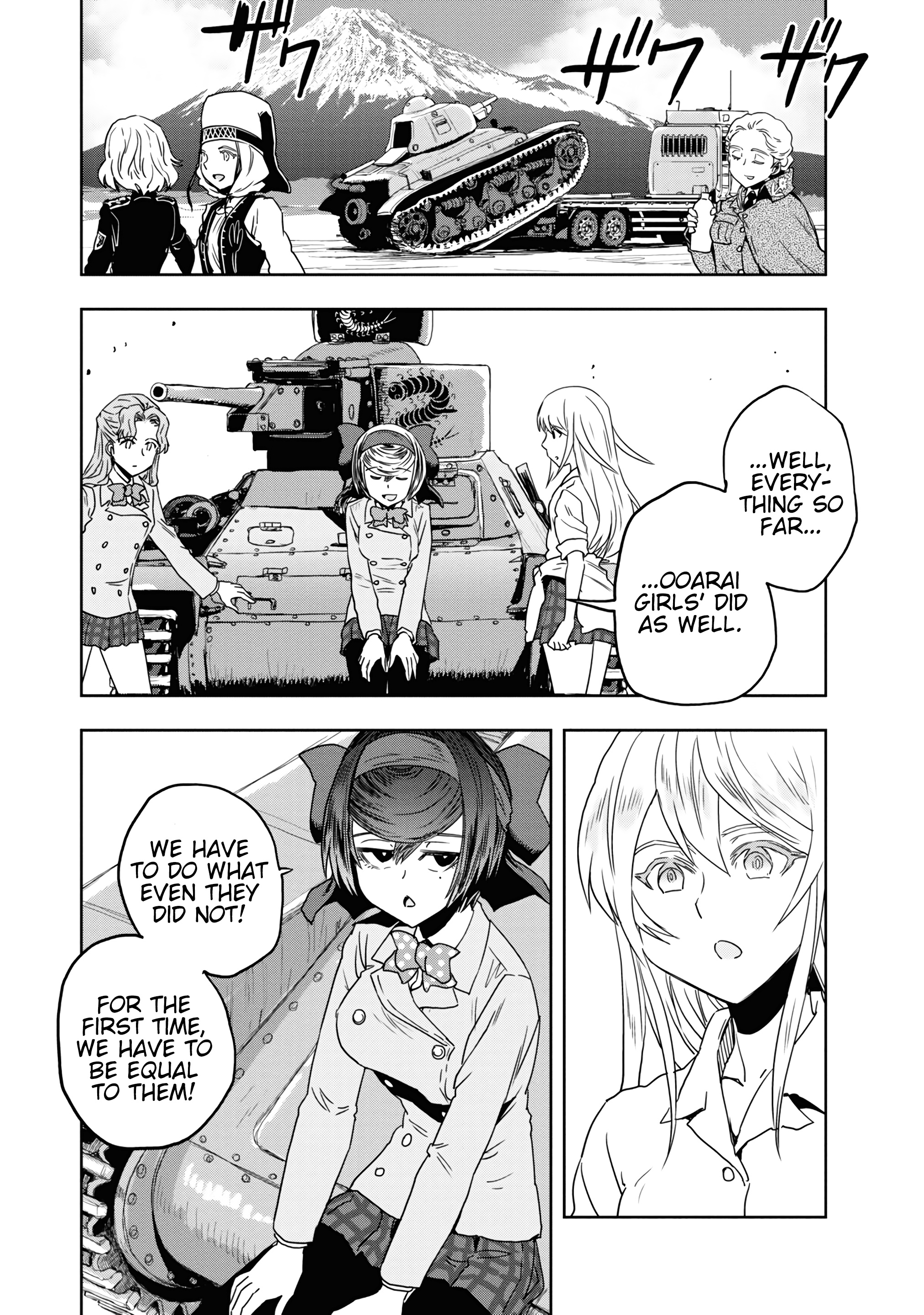 Girls & Panzer - Ribbon No Musha - Vol.14 Chapter 56: We Will Not Win With These Tanks