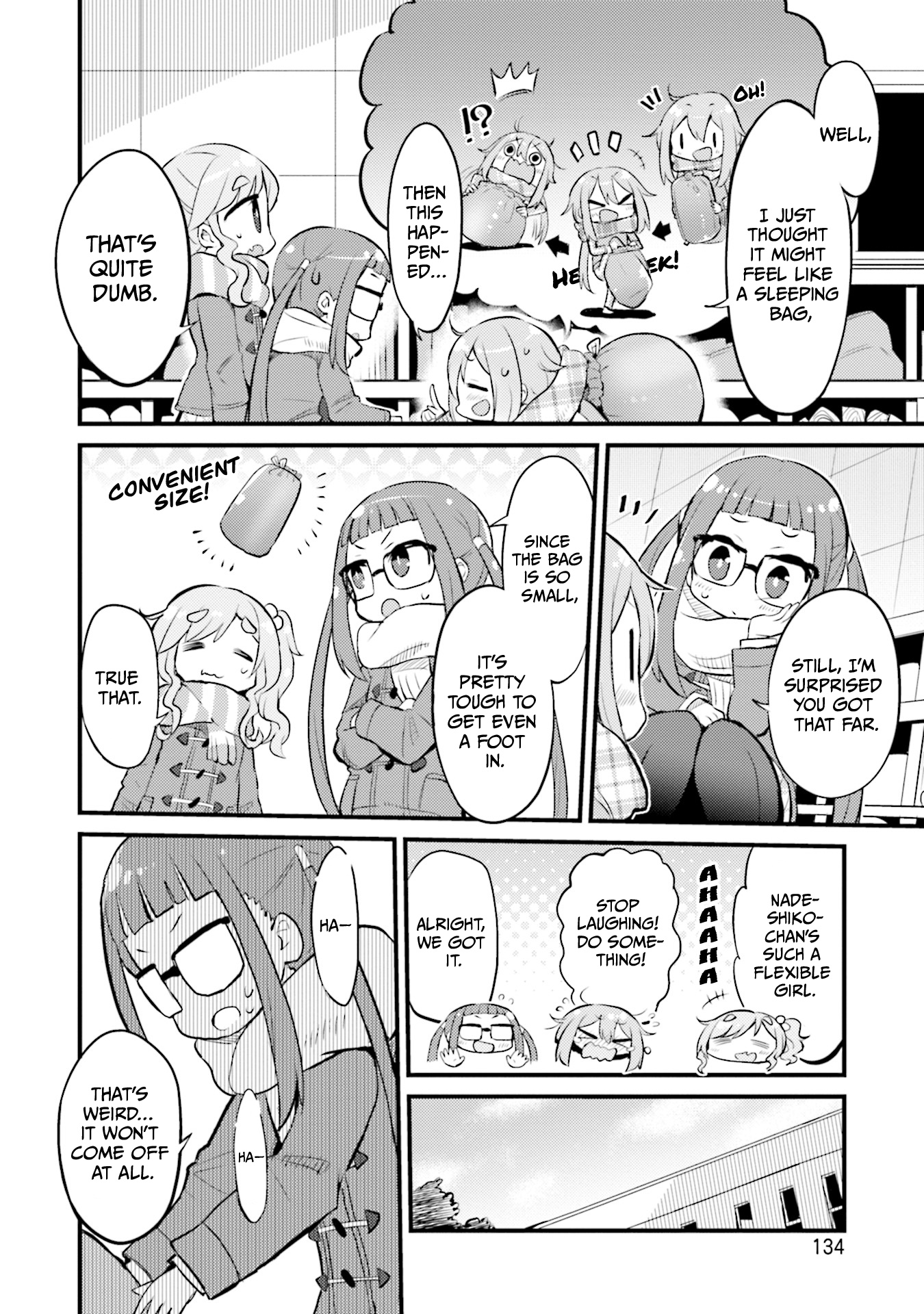 Yuru Camp △ Anthology Comic - Vol.1 Chapter 14: Nadeshiko In The Sleeping Bag (Chuuta)