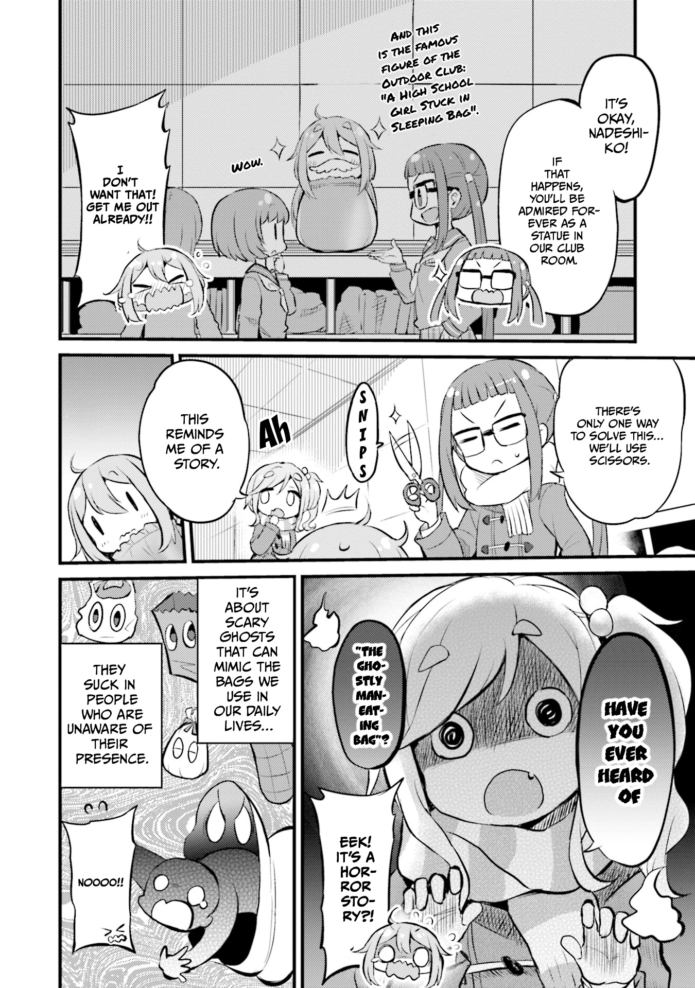 Yuru Camp △ Anthology Comic - Vol.1 Chapter 14: Nadeshiko In The Sleeping Bag (Chuuta)