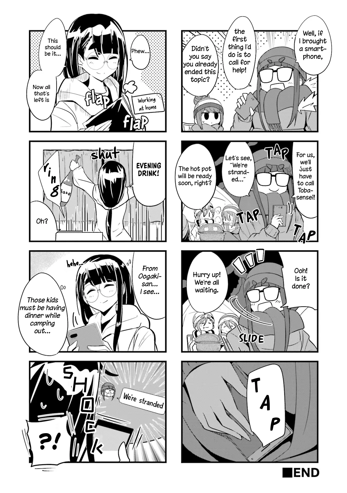 Yuru Camp △ Anthology Comic - Vol.2 Chapter 19: Is This A Disaster? Yes, It Is! (Ginmoku)