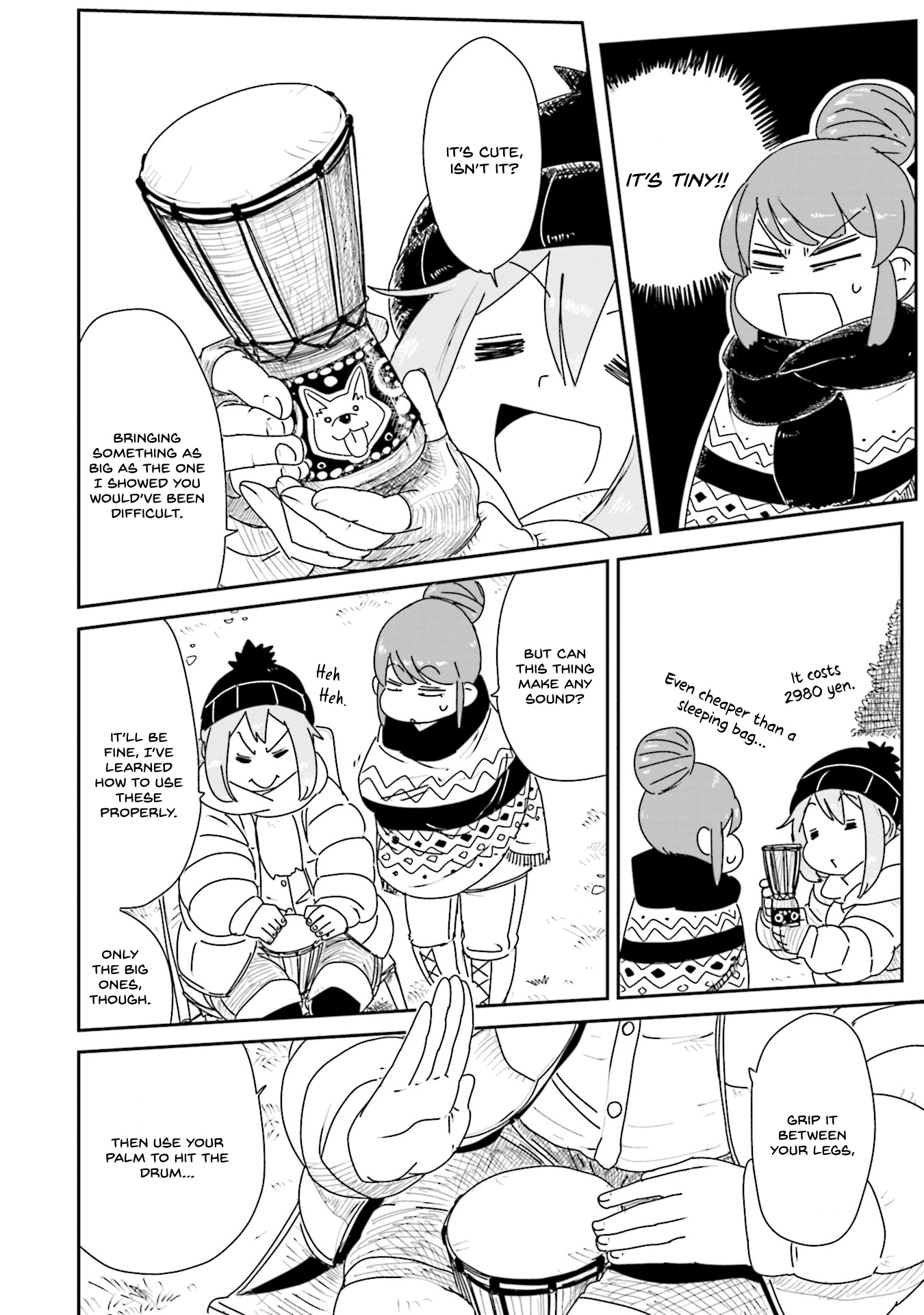 Yuru Camp △ Anthology Comic - Vol.1 Chapter 5: Playing The Djembe, Refined Camping! (Toufu)