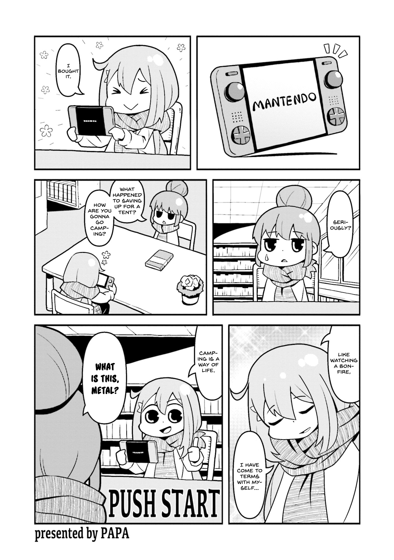 Yuru Camp △ Anthology Comic - Vol.1 Chapter 7: Push Start (Papa)