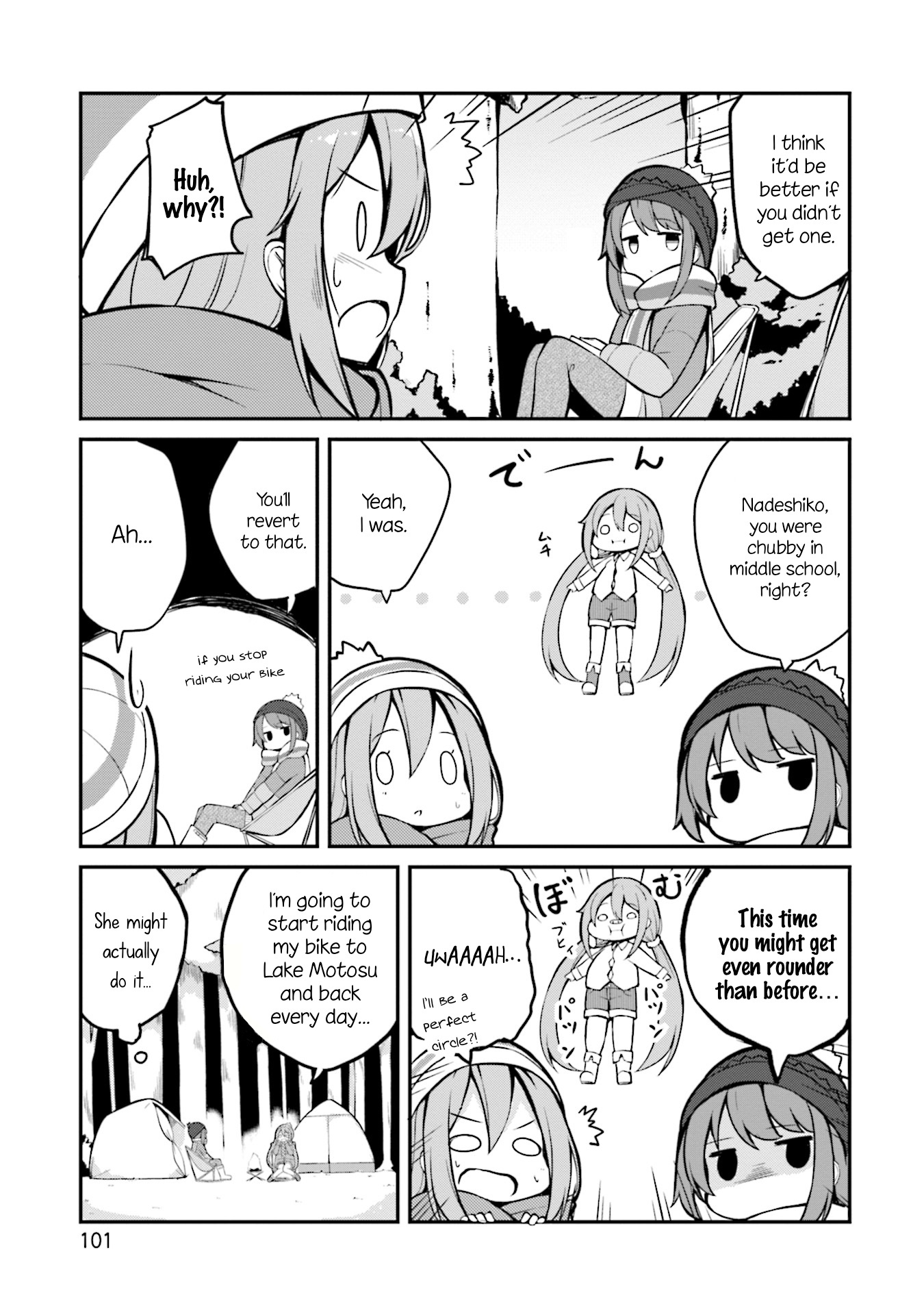 Yuru Camp △ Anthology Comic - Vol.1 Chapter 10: Nabe, Motorbike, And Nadeshiko (Ominaeshi)