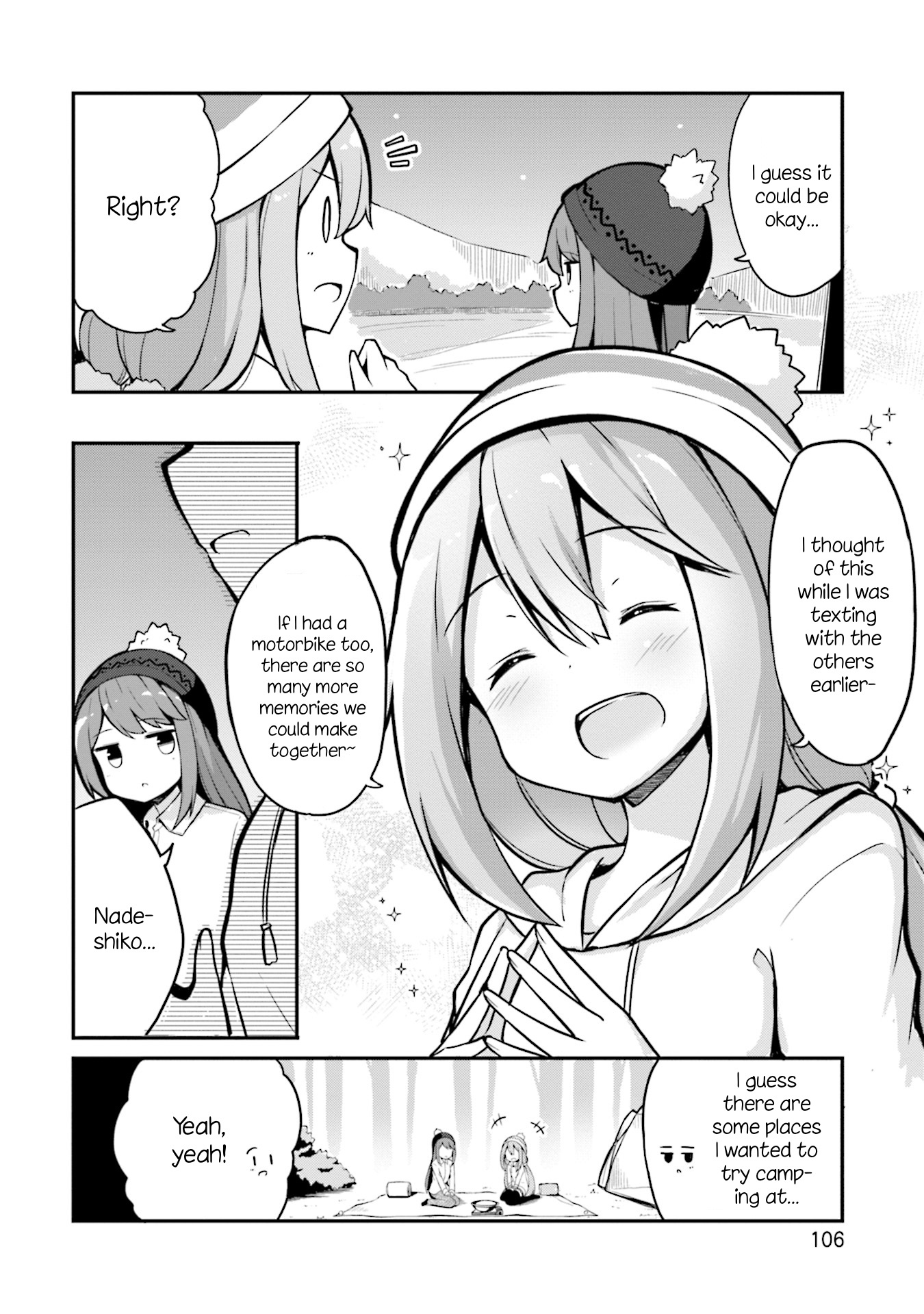 Yuru Camp △ Anthology Comic - Vol.1 Chapter 10: Nabe, Motorbike, And Nadeshiko (Ominaeshi)