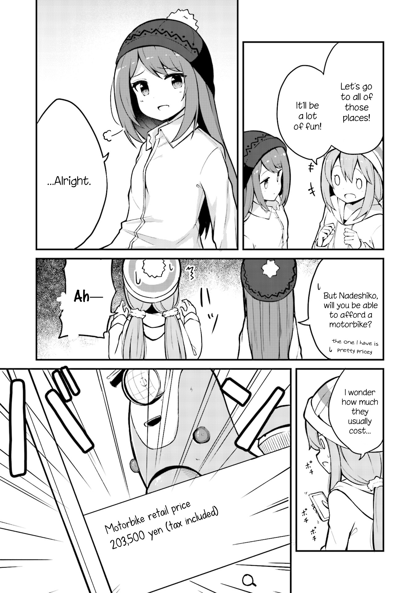 Yuru Camp △ Anthology Comic - Vol.1 Chapter 10: Nabe, Motorbike, And Nadeshiko (Ominaeshi)