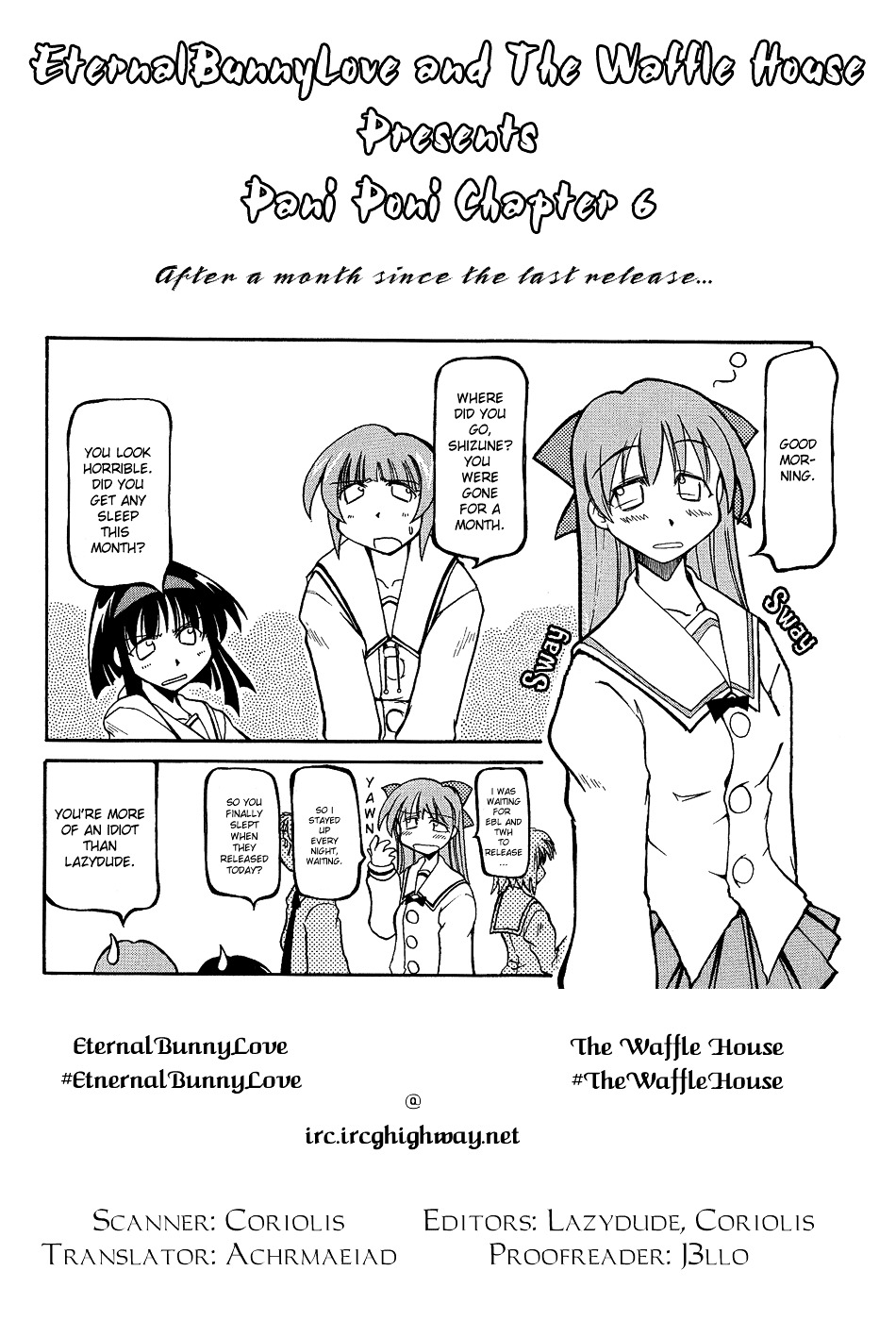 Pani Poni - Vol.1 Chapter 6 : Time Doesn't Stop For Anybody