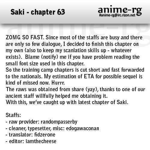 Saki - Chapter 63