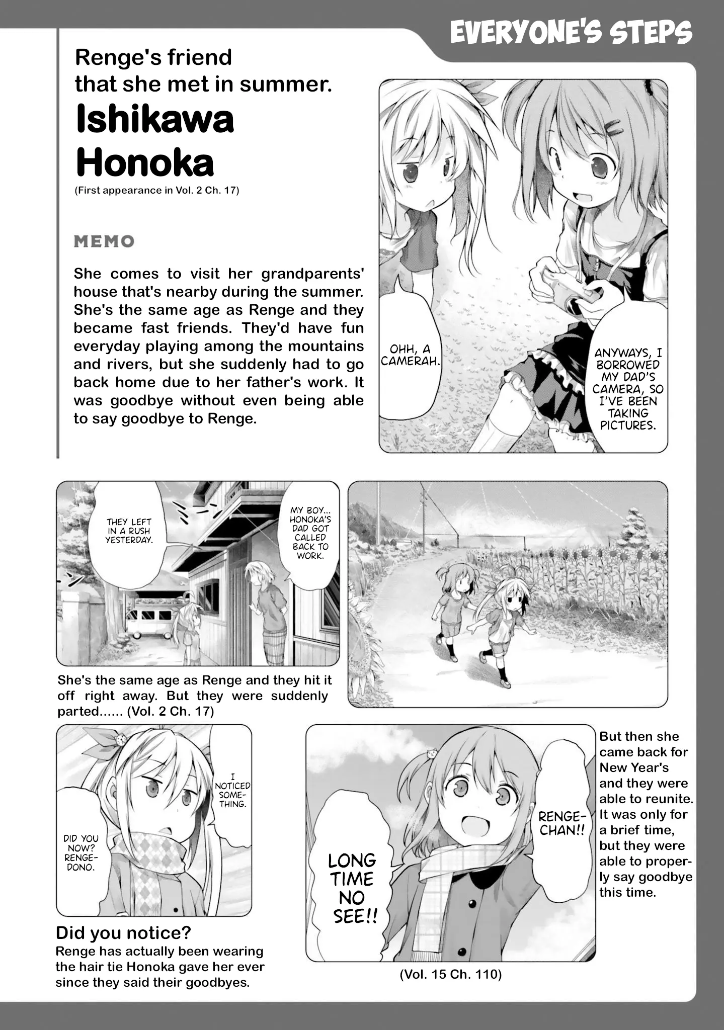 Non Non Biyori Remember - Vol.1 Chapter 2.5: Everyone's Steps: Part 2