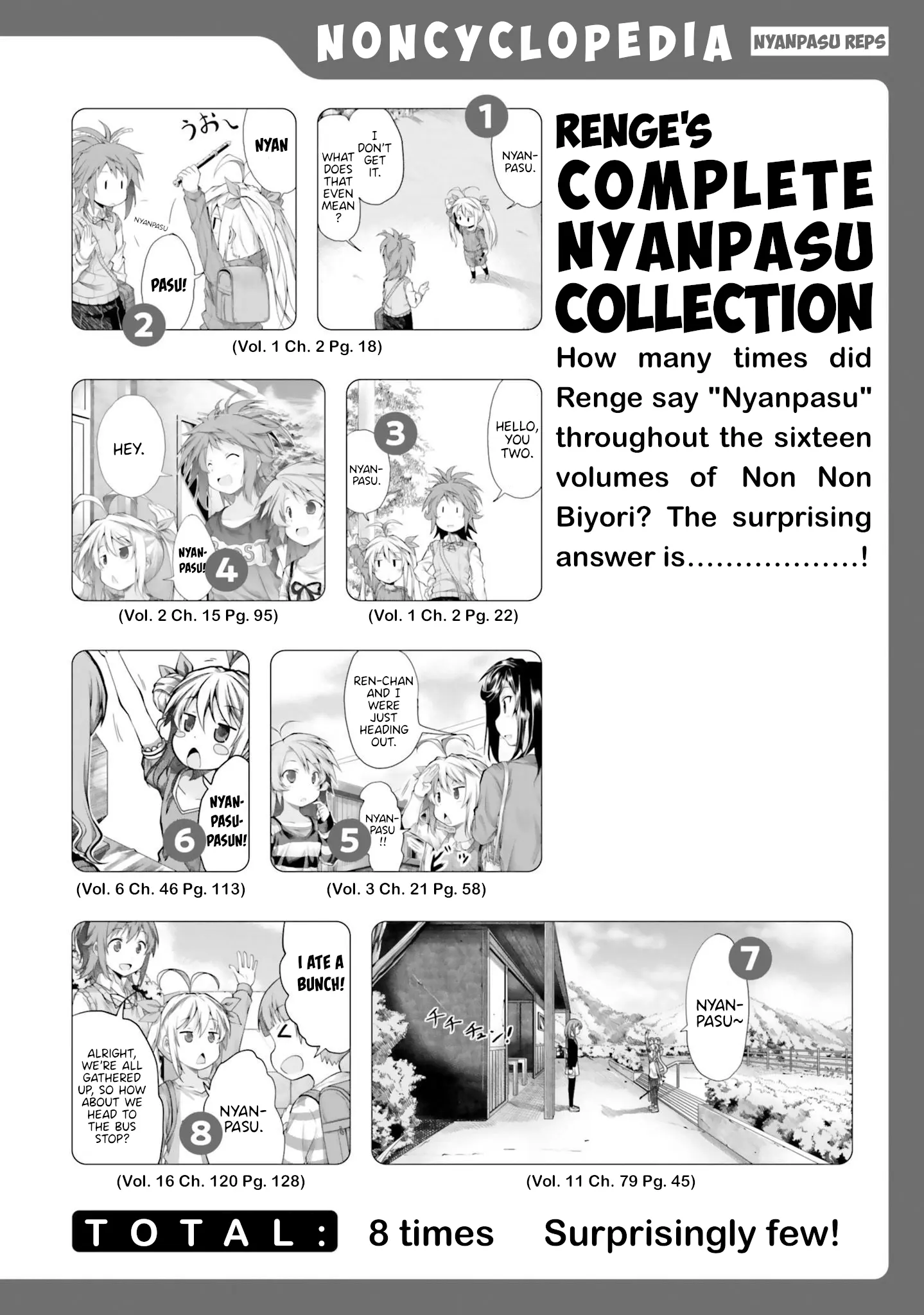 Non Non Biyori Remember - Vol.1 Chapter 3.5: Noncyclopedia