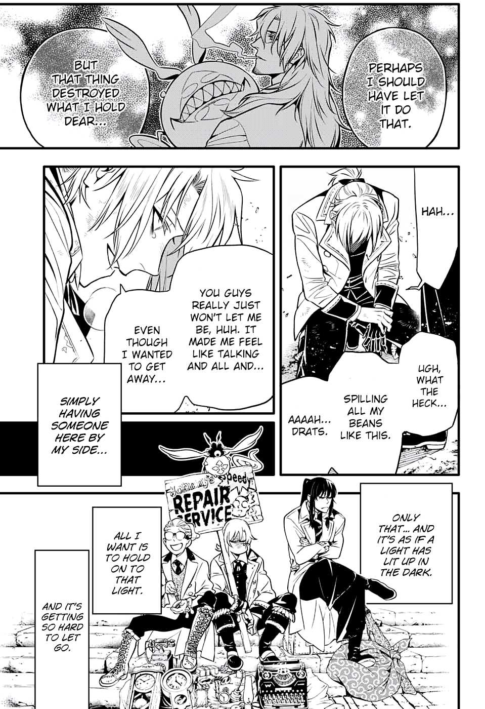 D.gray-Man - Chapter 230: Saying Goodbye To A.w - Tear Tracks In The Flickering Light