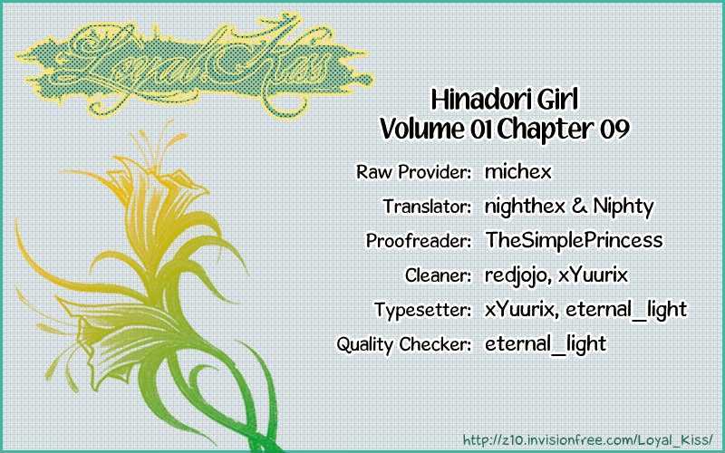 Hinadori Girl - Vol.1 Chapter 9 : Tsukigo-Sensei's Strategy