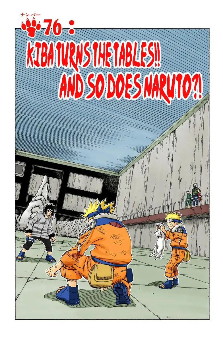 Naruto - Full Color - Vol.9 Chapter 76: Kiba Turns The Tables!! And So Does Naruto?!