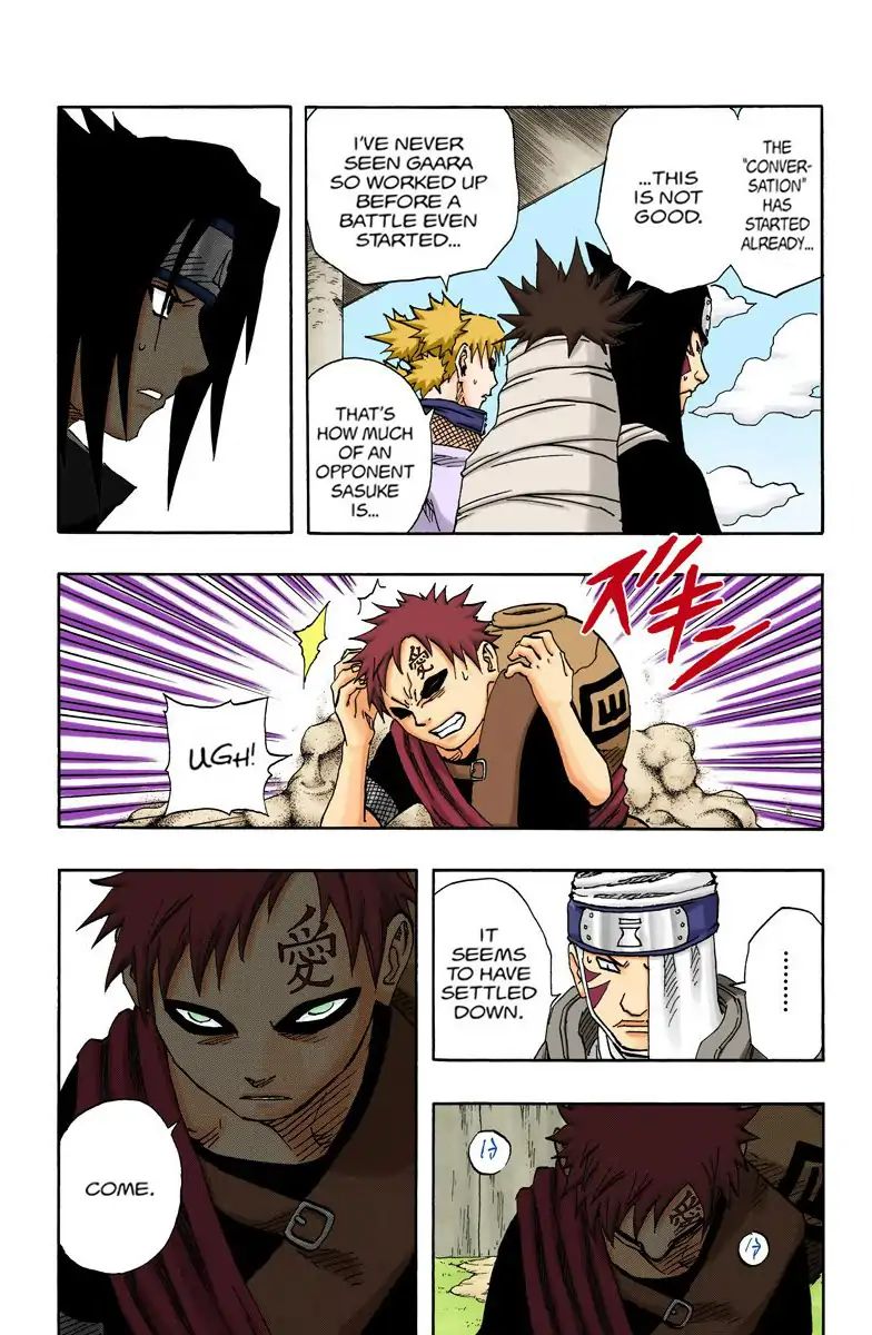 Naruto - Full Color - Vol.13 Chapter 111: Sasuke Vs. Gaara!!