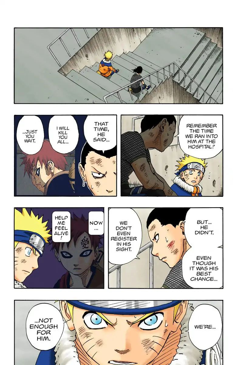 Naruto - Full Color - Vol.13 Chapter 111: Sasuke Vs. Gaara!!