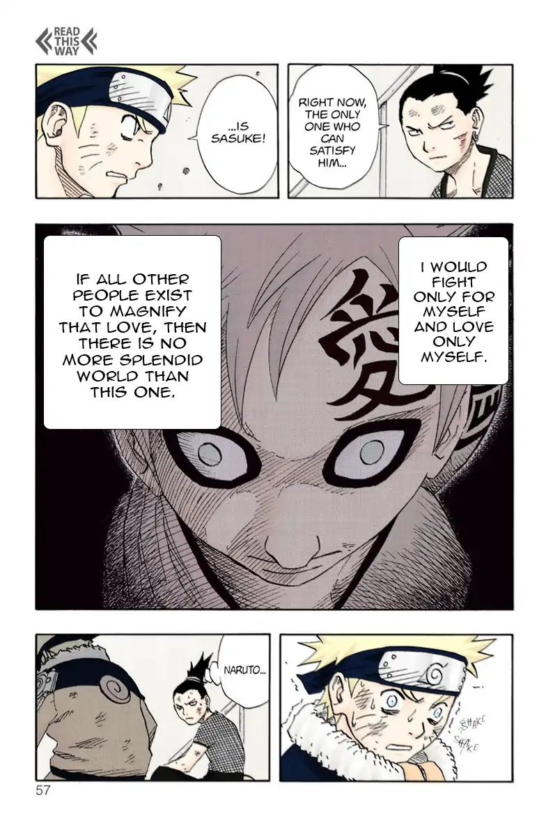 Naruto - Full Color - Vol.13 Chapter 111: Sasuke Vs. Gaara!!