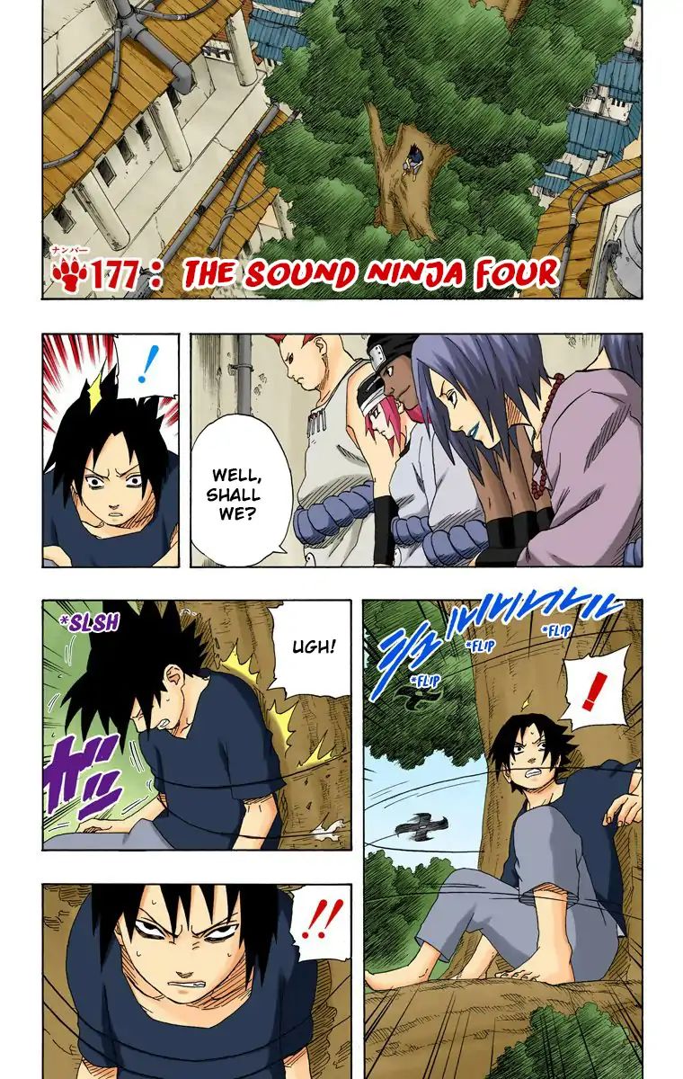 Naruto - Full Color - Vol.20 Chapter 177: The Sound Ninja Four