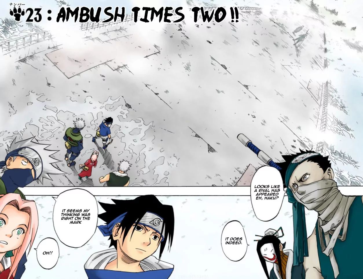 Naruto - Full Color - Vol.3 Chapter 23: Ambush Times Two!!