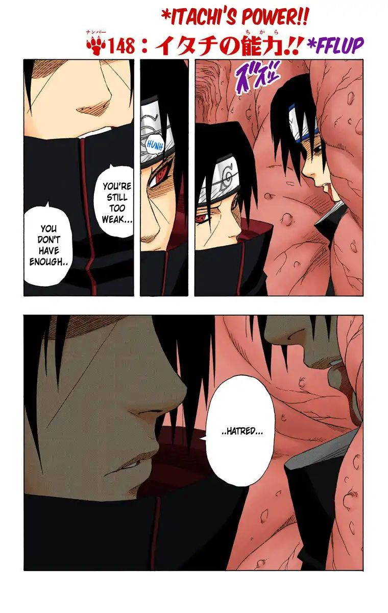 Naruto - Full Color - Vol.17 Chapter 148: Itachi's Power!!