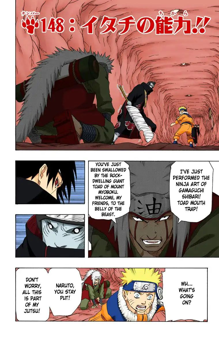 Naruto - Full Color - Vol.17 Chapter 148: Itachi's Power!!