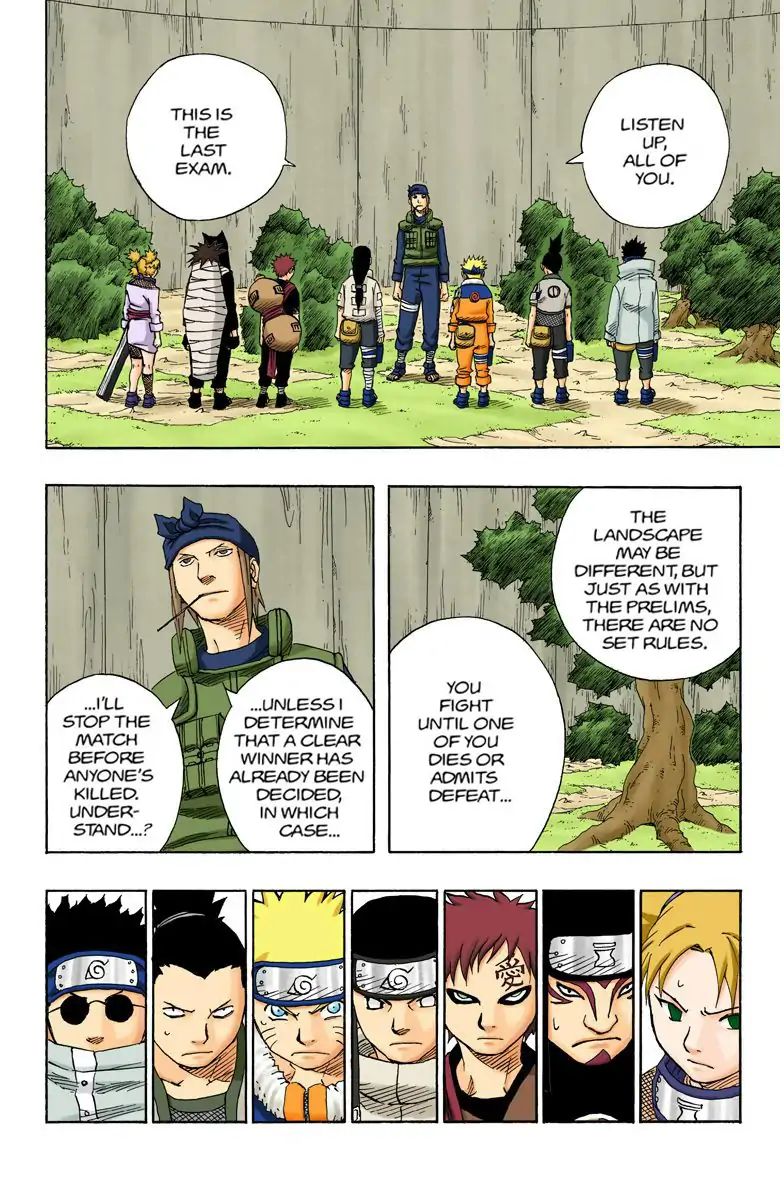 Naruto - Full Color - Vol.11 Chapter 99: The Finals Commence!!