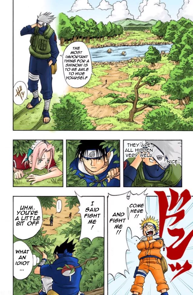 Naruto - Full Color - Vol.1 Chapter 5: Carelessness Is Your Worst Enemy!!